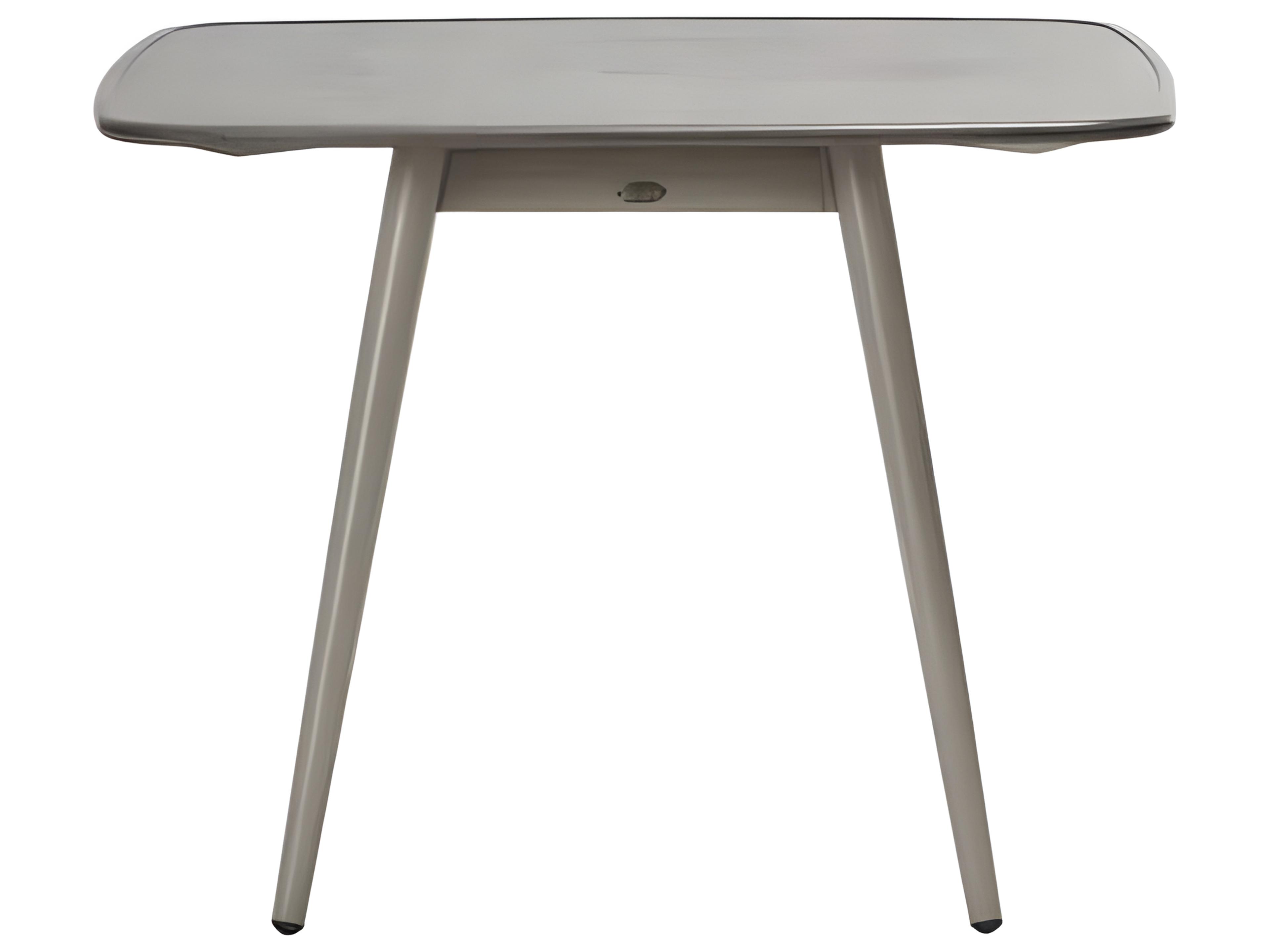 Ratana Alinea Silver Pearl Aluminum Square Umbrella Hole Dining Table