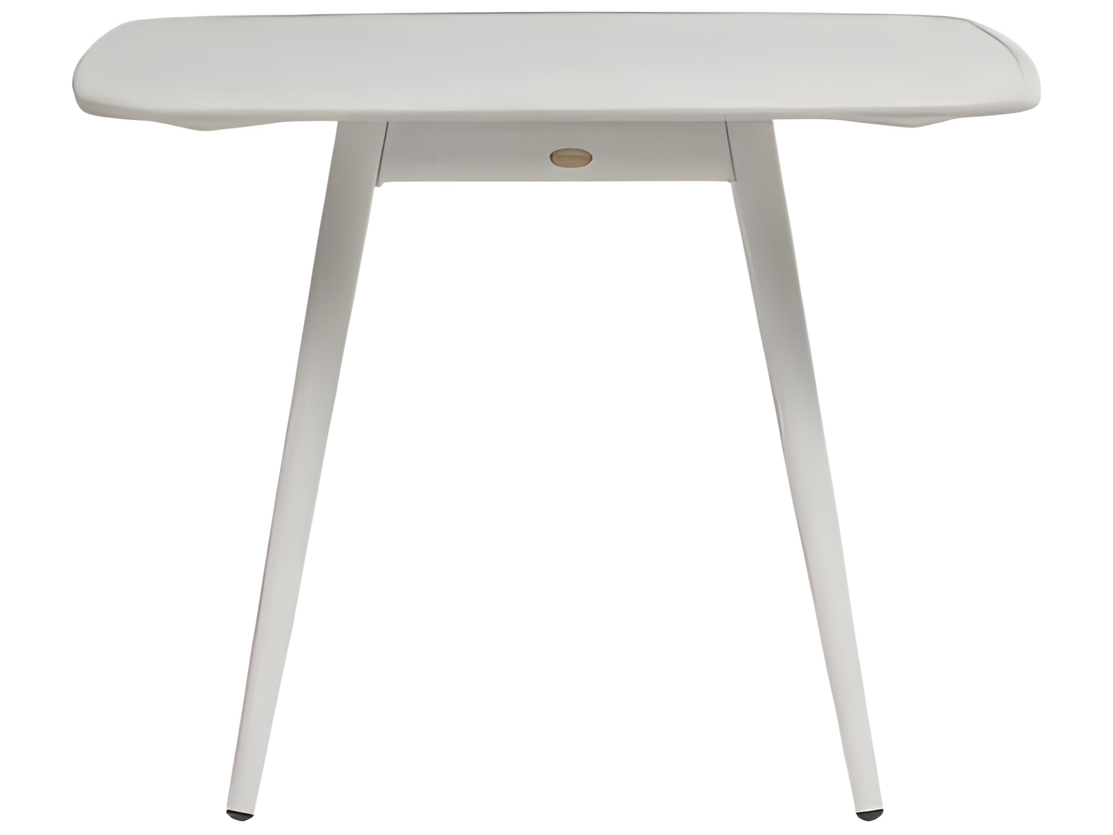 Ratana Alinea Silver Whitewash Aluminum Square Umbrella Hole Dining Table