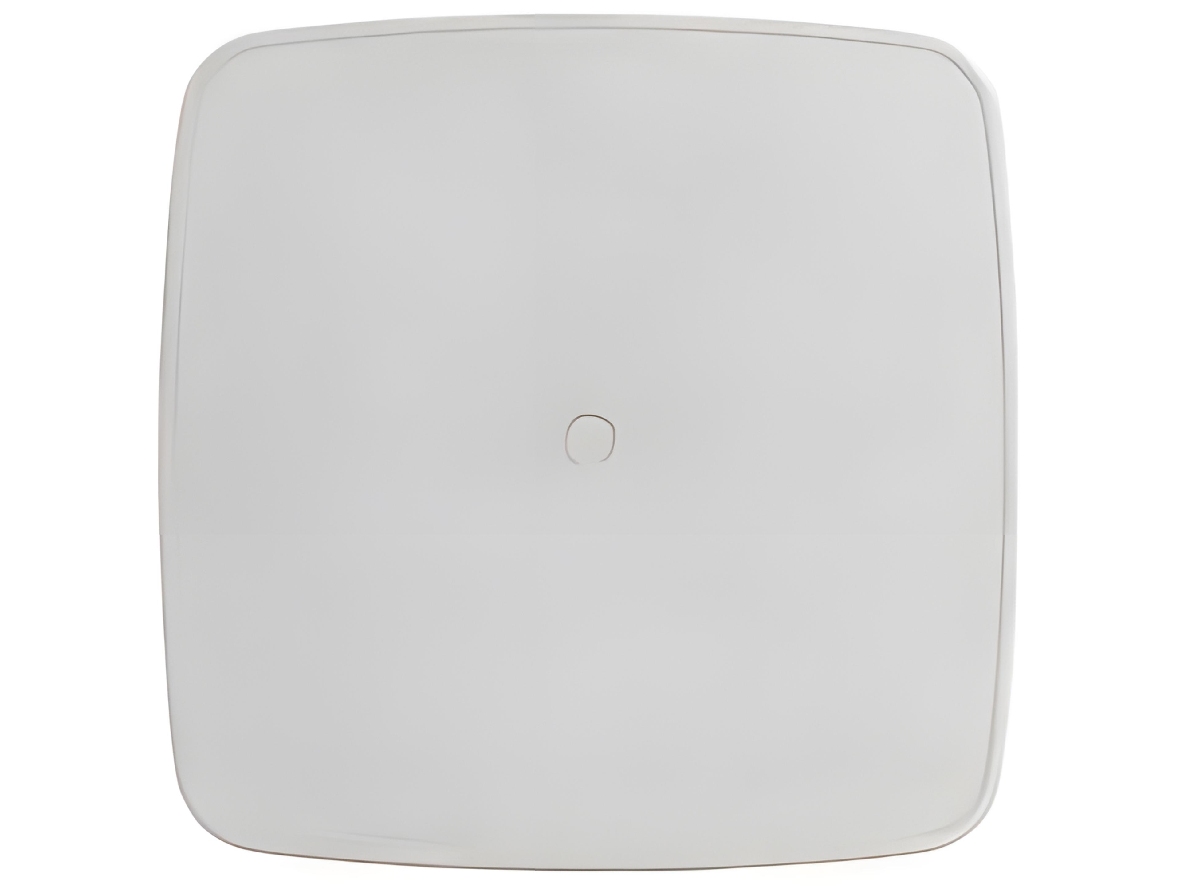 Ratana Alinea Silver Whitewash Aluminum Square Umbrella Hole Dining Table