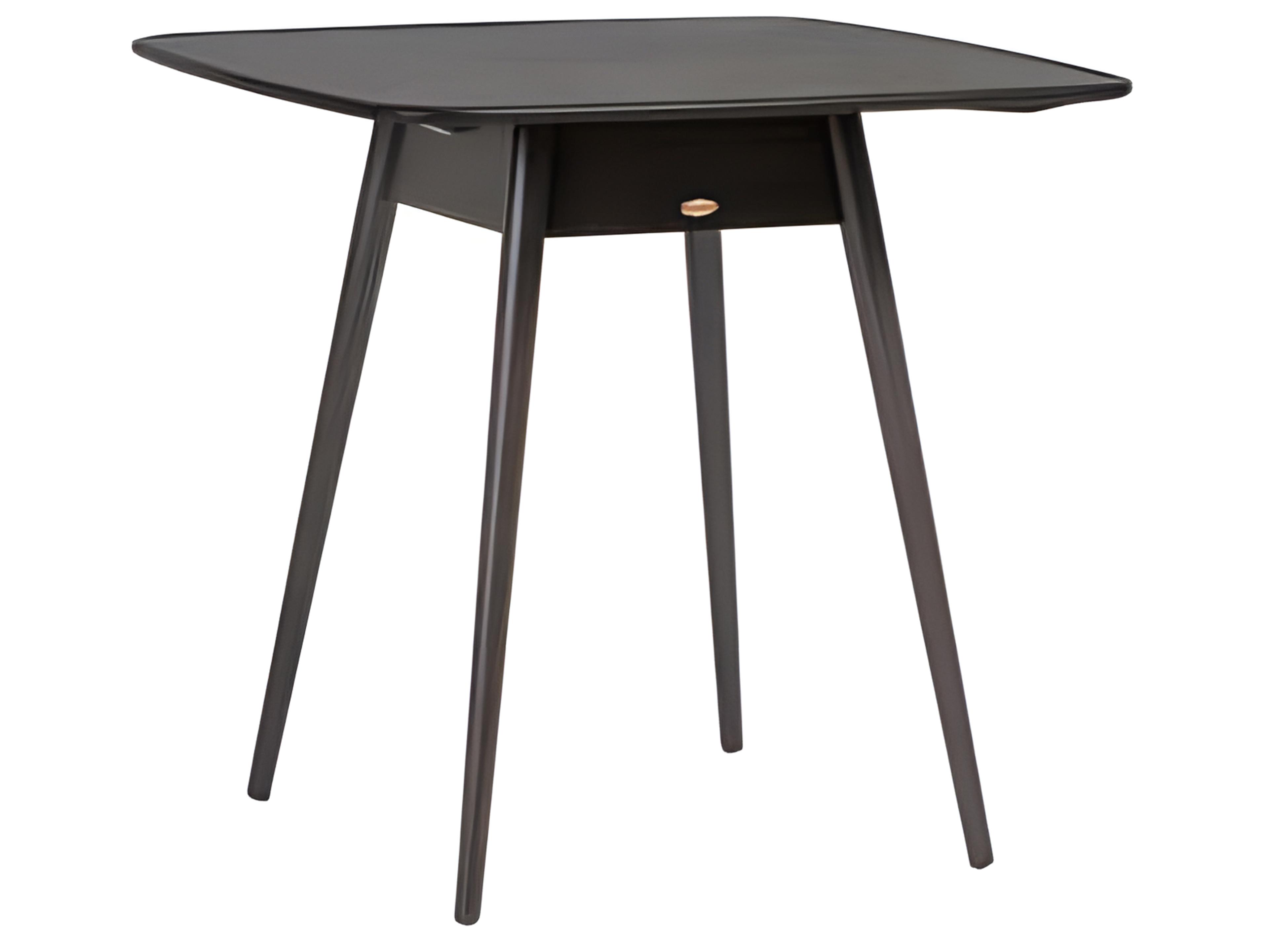 Alinea Silver Ash Grey Aluminum Square Umbrella Hole Counter Table