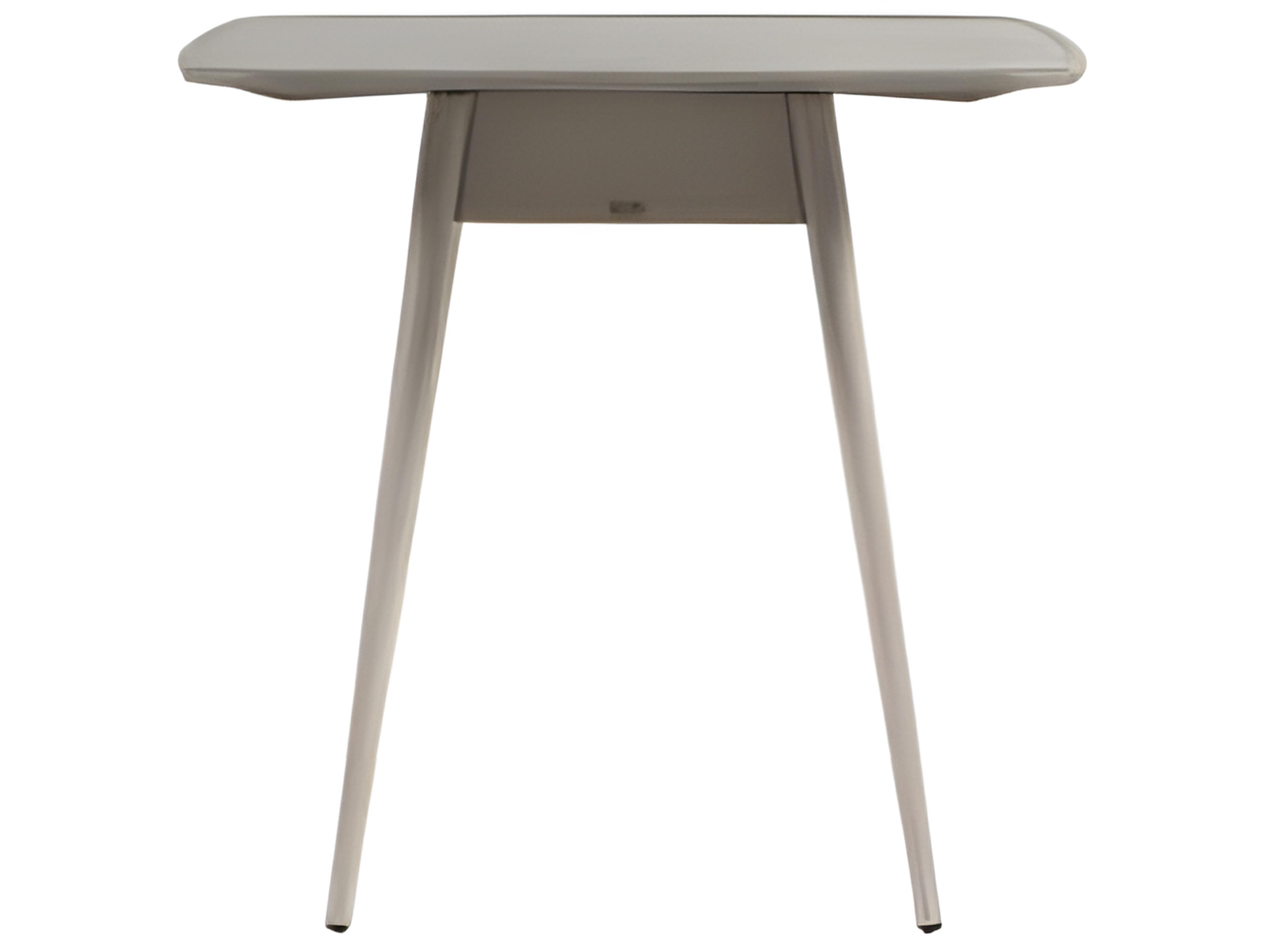 Ratana Alinea Silver Pearl Aluminum Square Umbrella Hole Counter Table