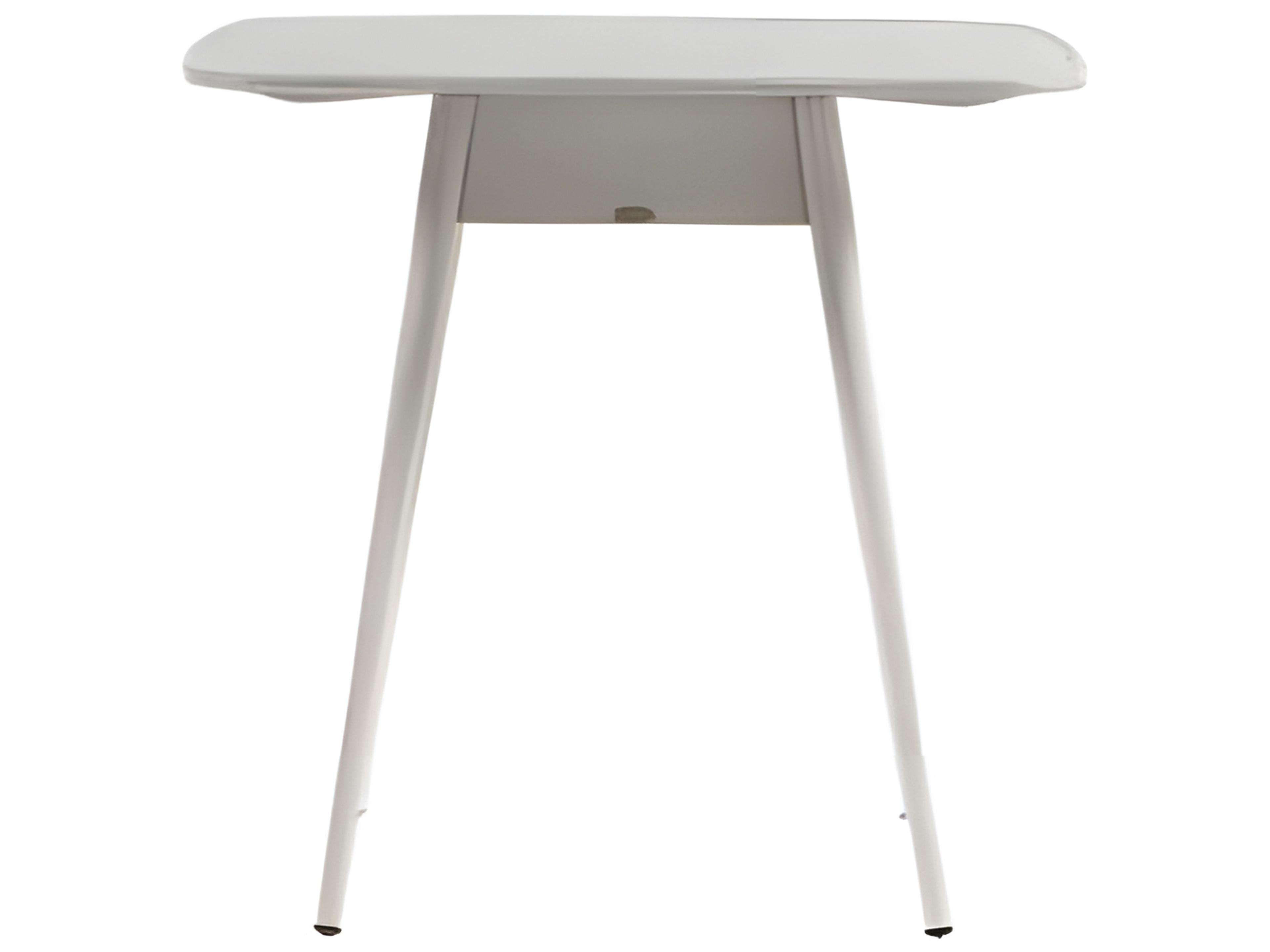 Ratana Alinea Silver Whitewash Aluminum Square Umbrella Hole Counter Table