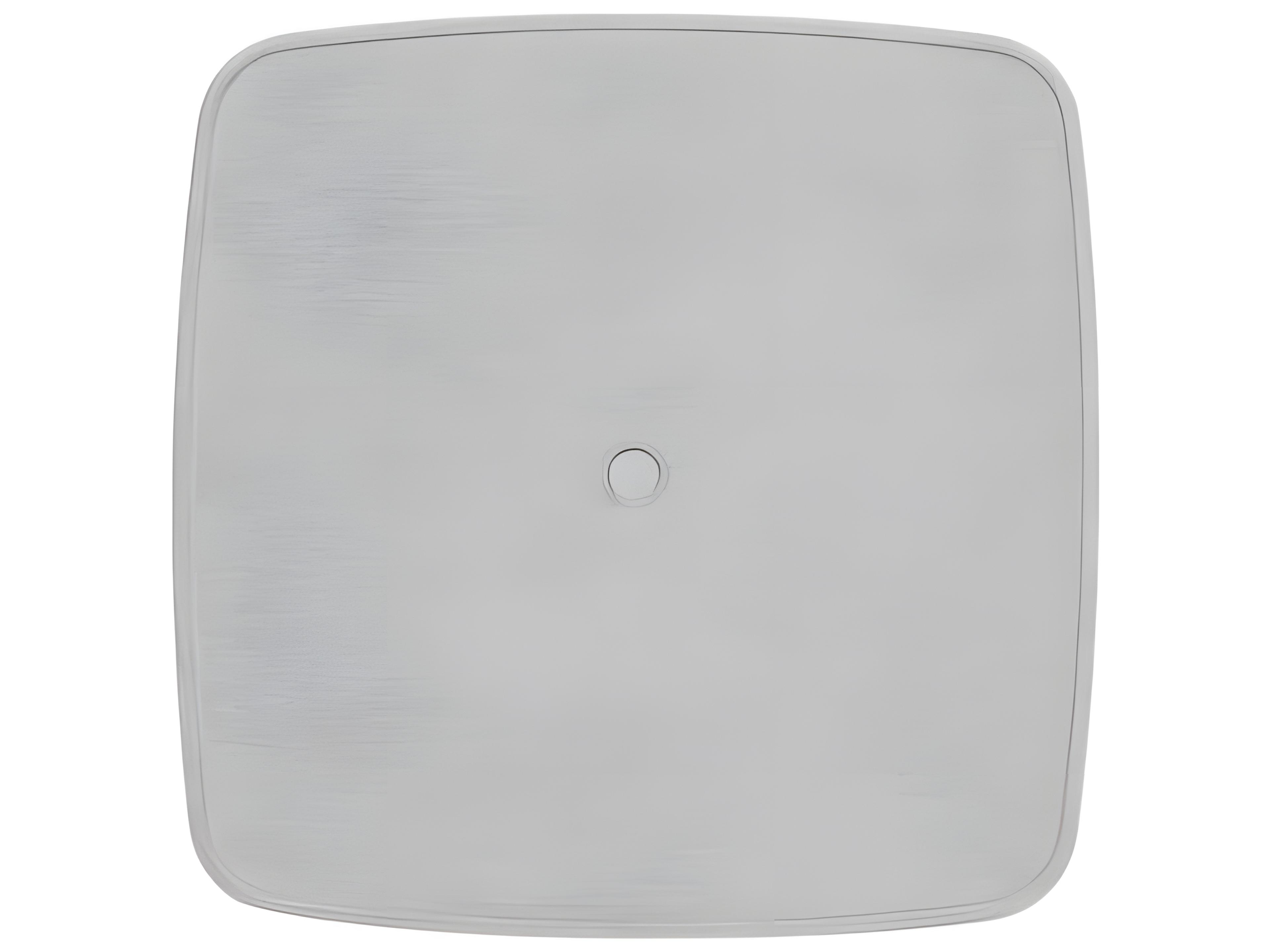Ratana Alinea Silver Whitewash Aluminum Square Umbrella Hole Counter Table