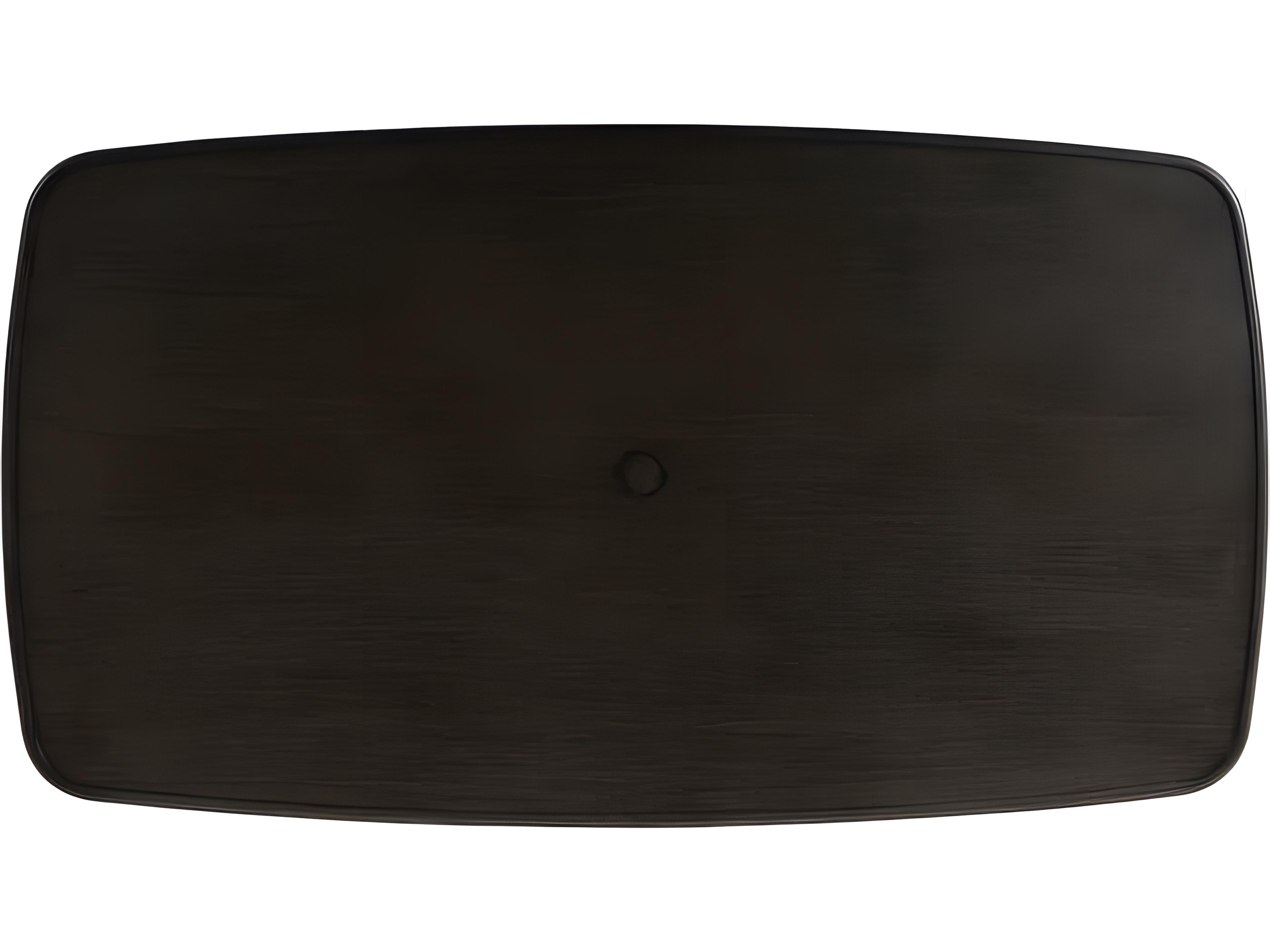 Ratana Alinea Silver Ash Grey Aluminum Rectangular Umbrella Hole Dining Table