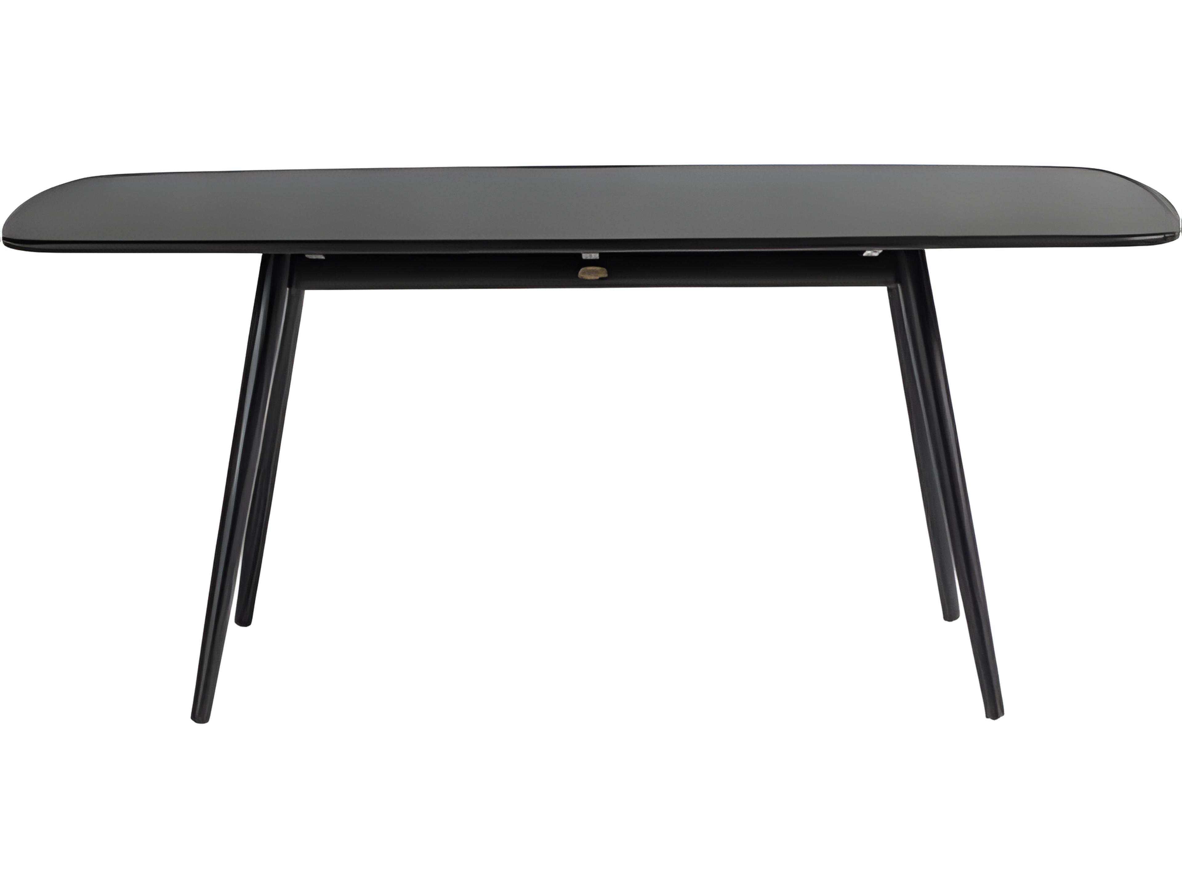 Ratana Alinea Silver Diva Night Aluminum Rectangular Umbrella Hole Dining Table