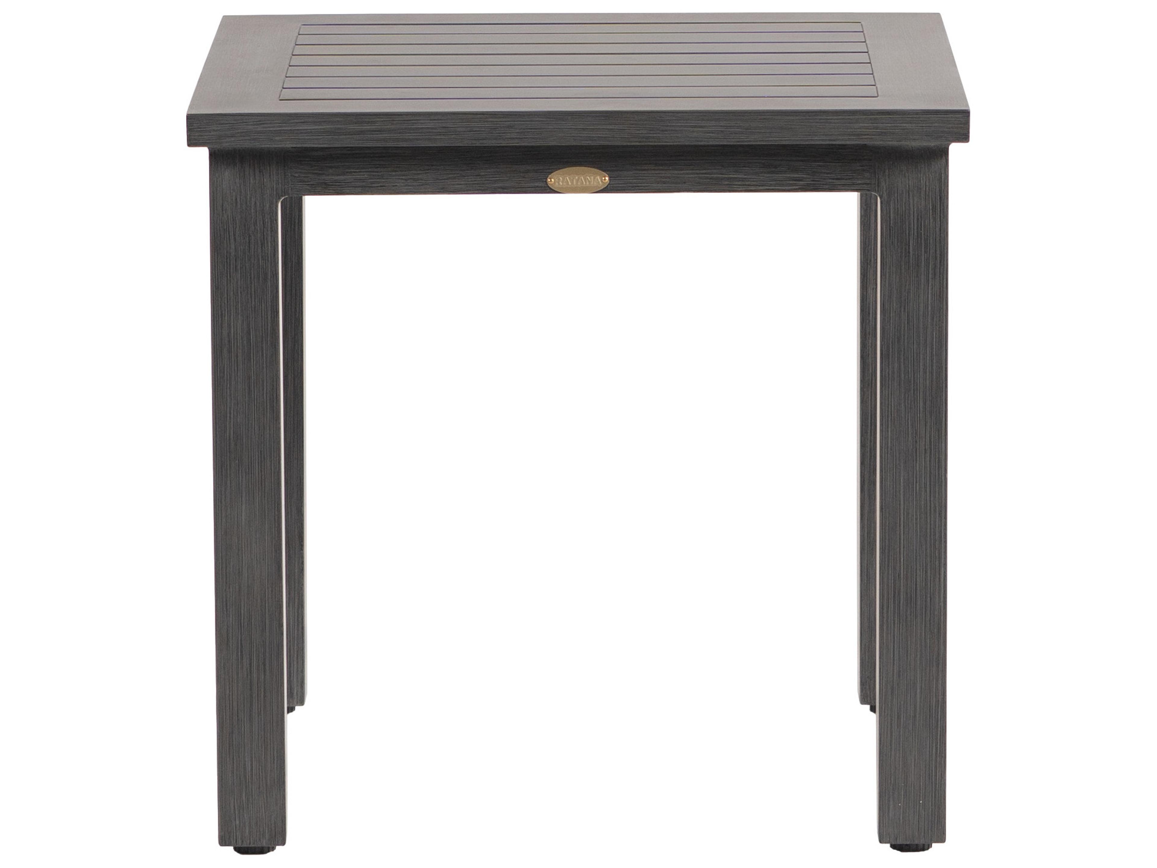 Ratana Canbria Tables Aluminum Square End Table