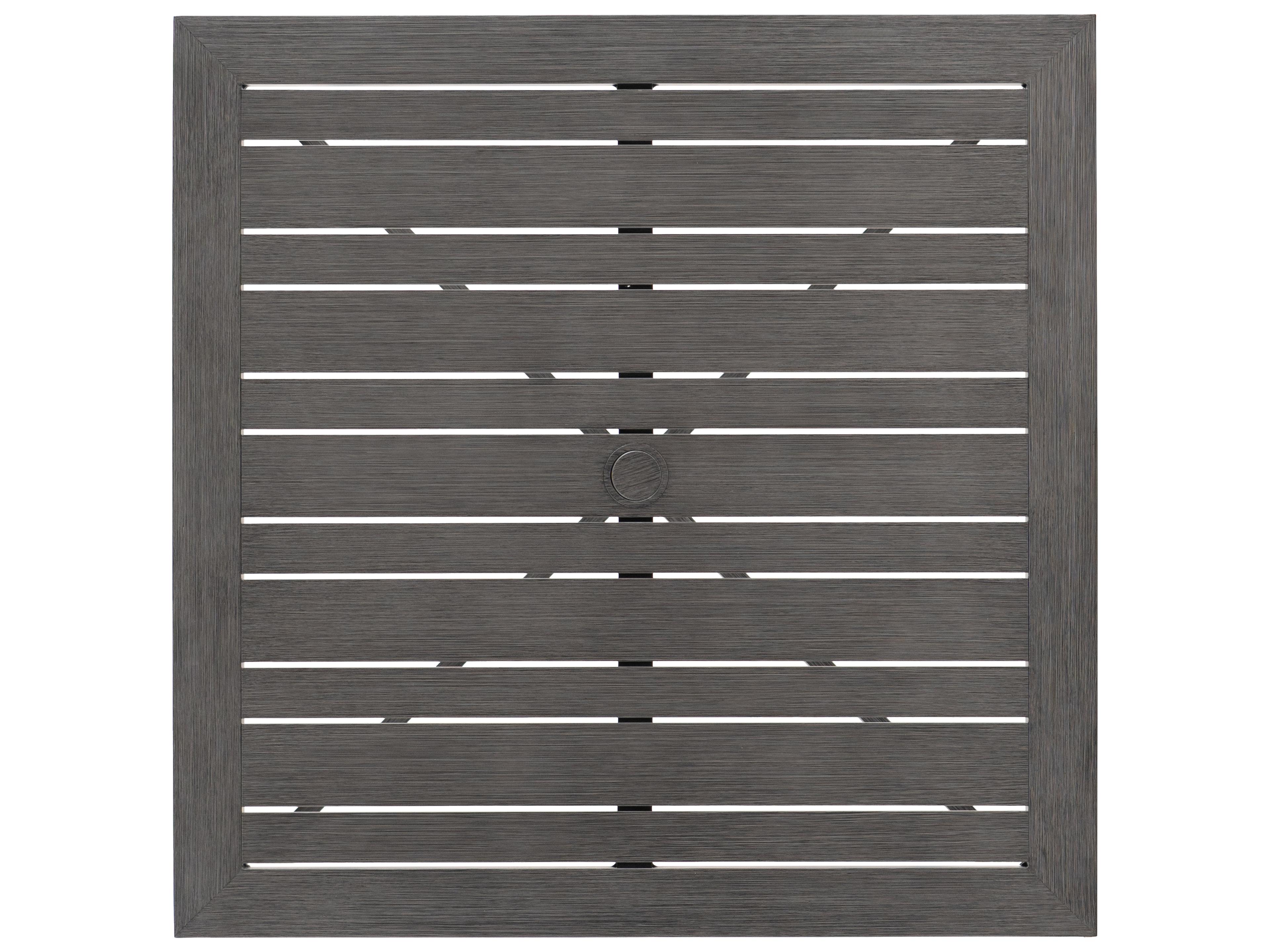 Ratana Canbria Tables Aluminum Square Umbrella Hole Counter Table