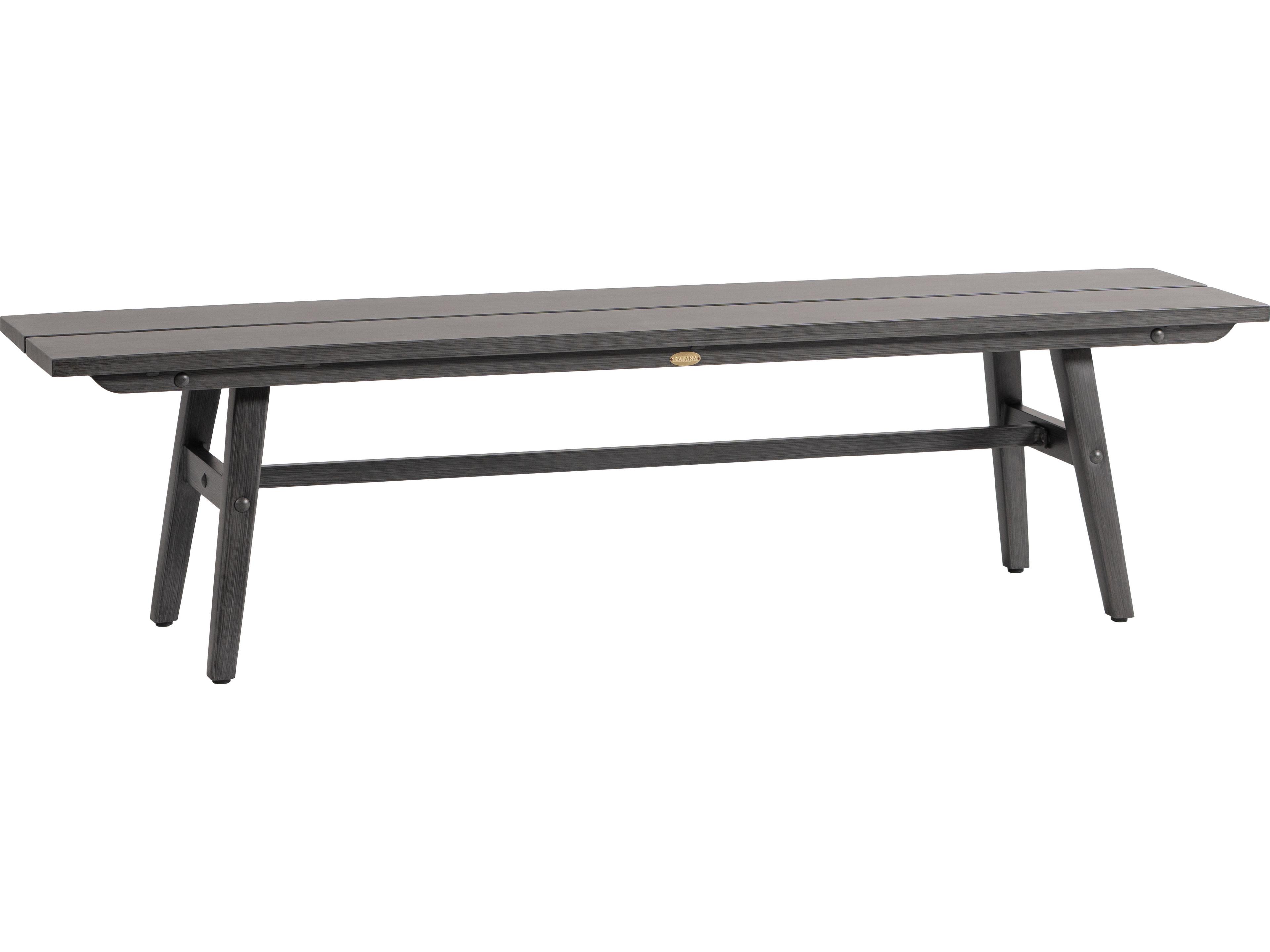 Ratana Canbria Tables Aluminum Cushion Bench