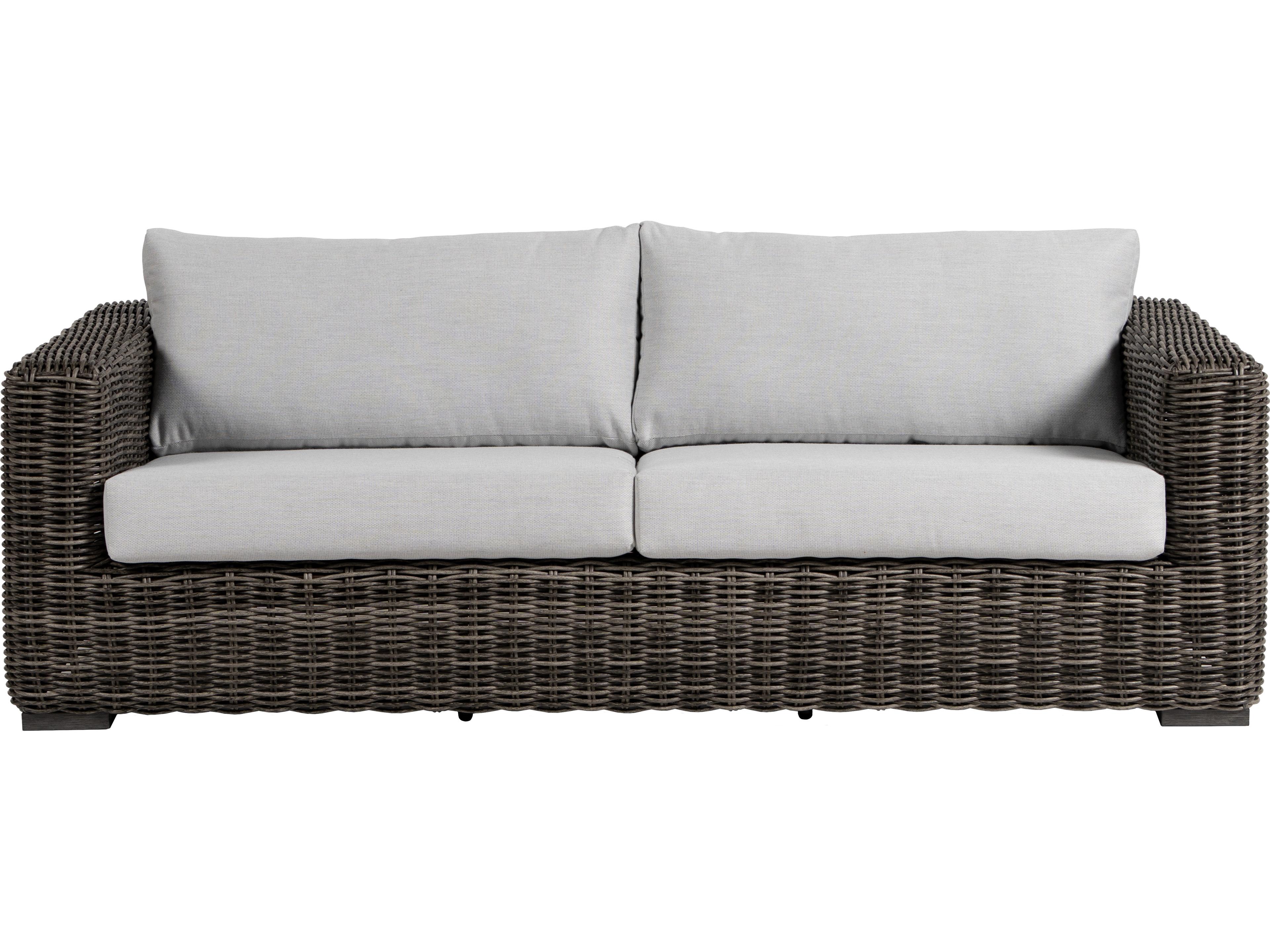 Ratana Cubo Aluminum Wicker Sofa