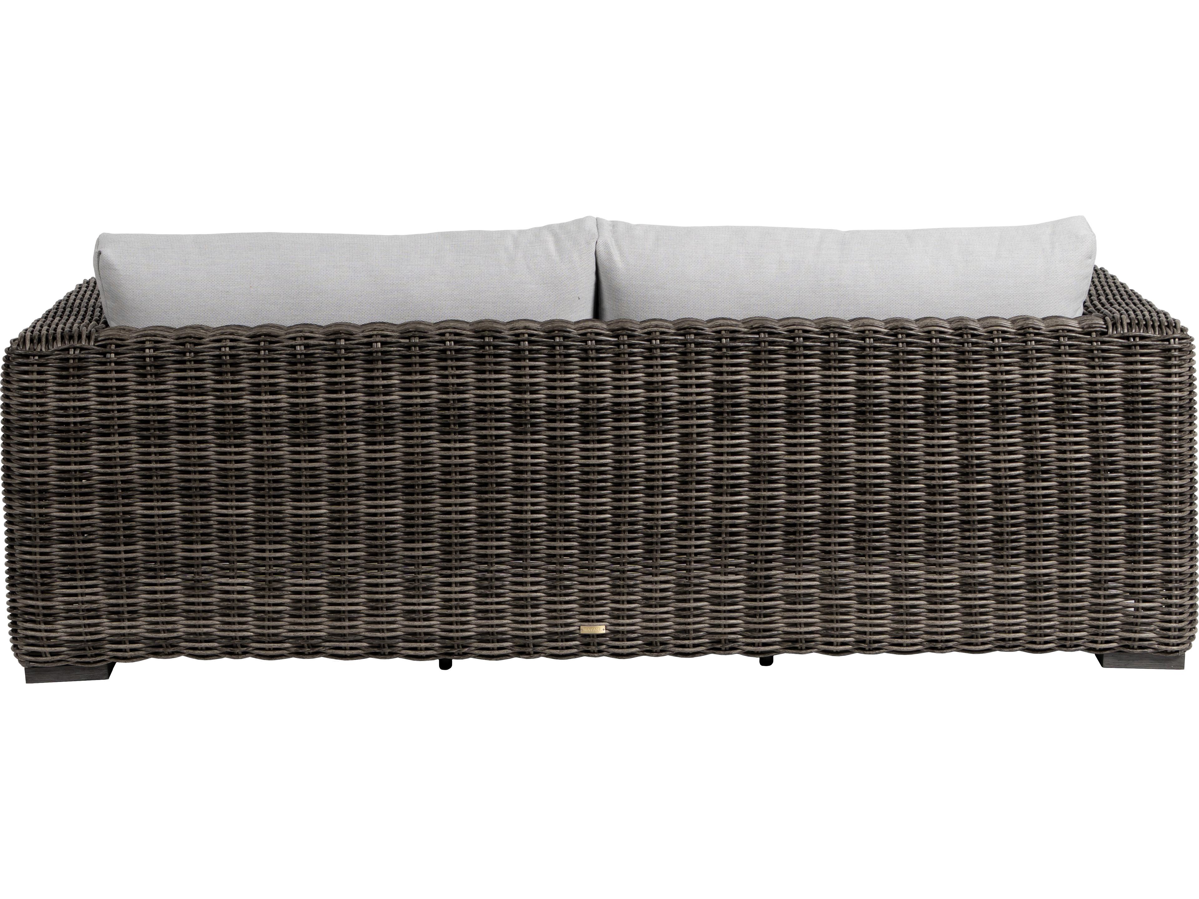 Ratana Cubo Aluminum Wicker Sofa