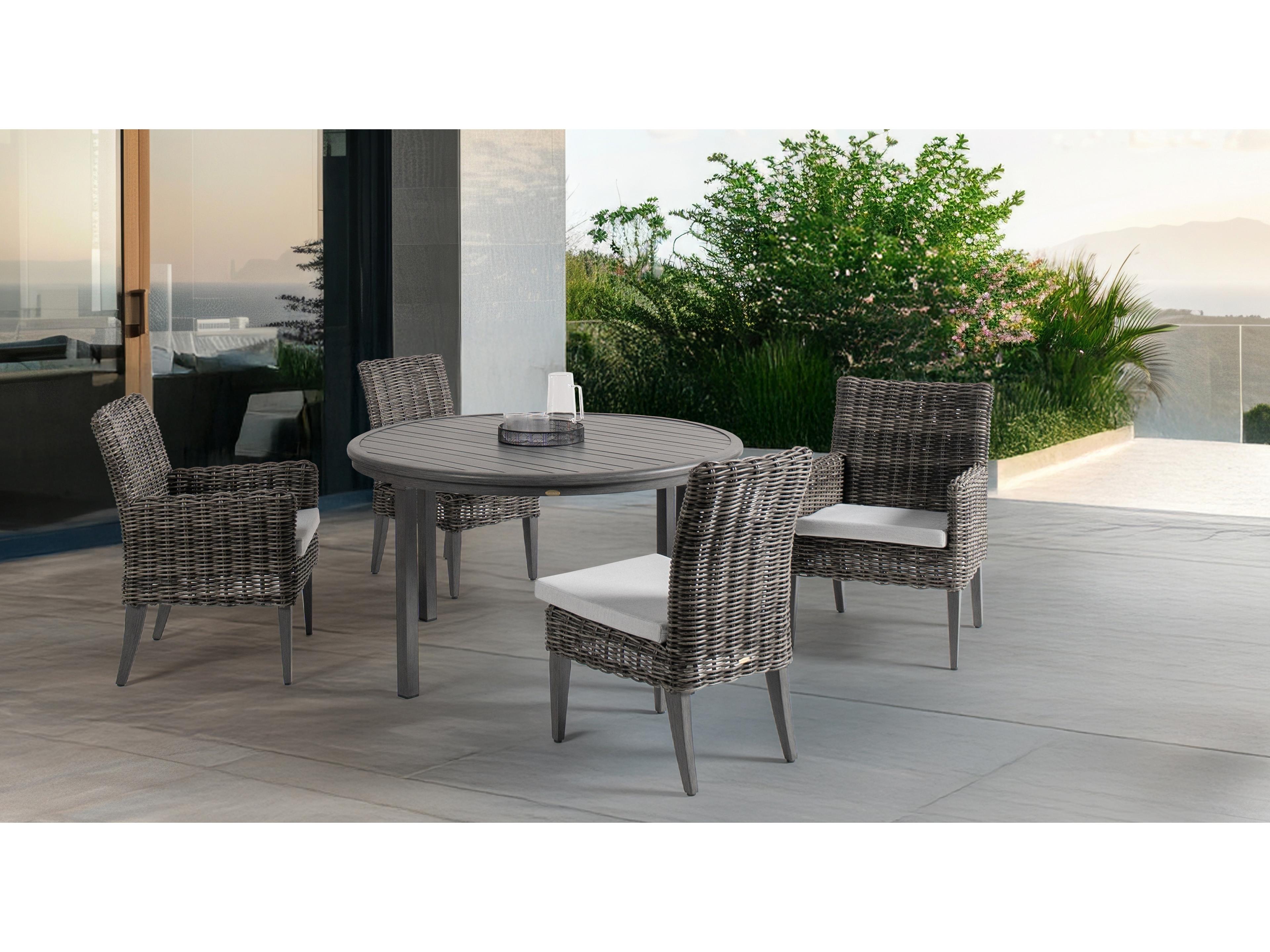 Ratana Cubo Aluminum Wicker Dining Chair
