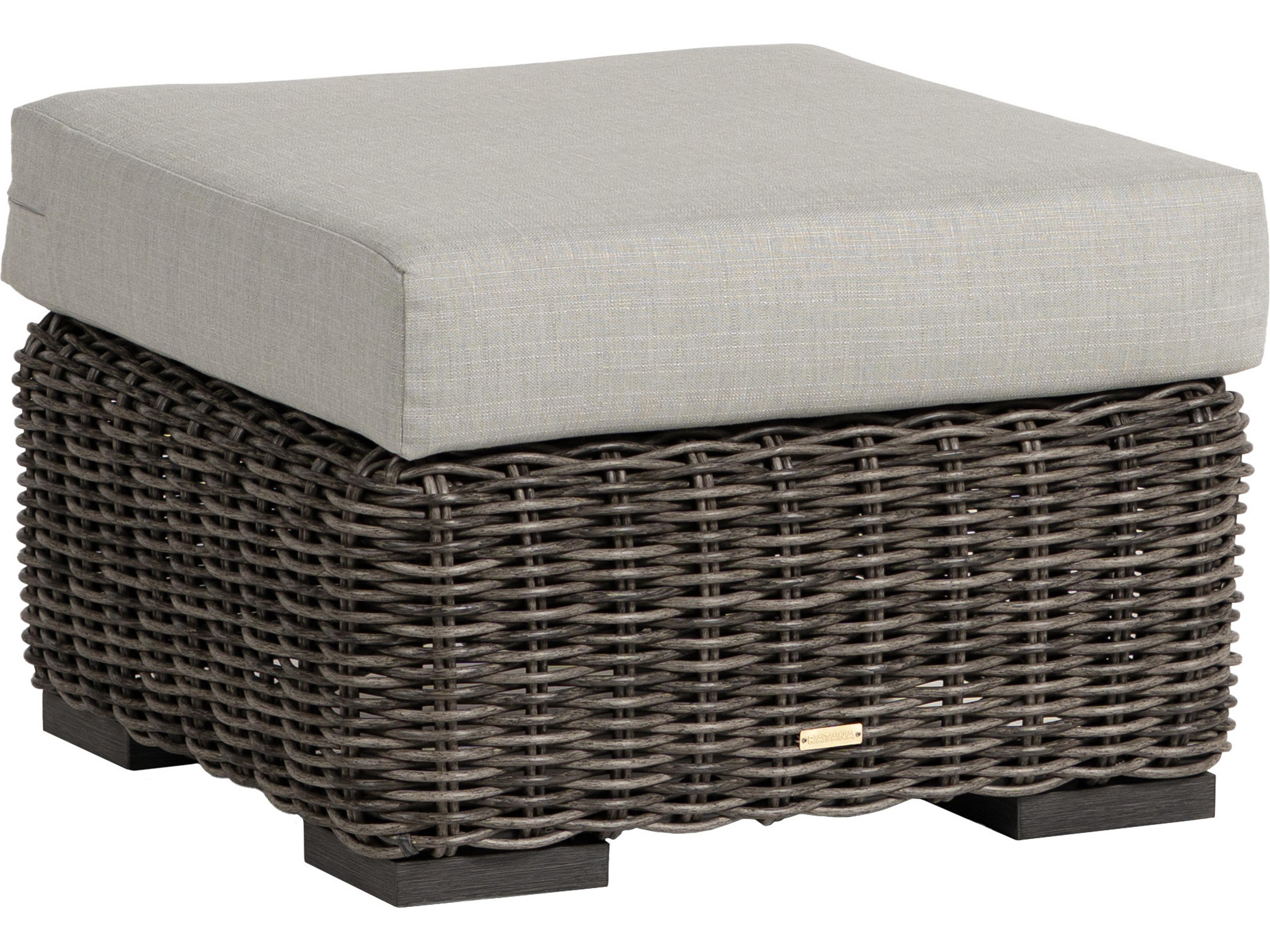 Cubo Aluminum Cushion Ottoman