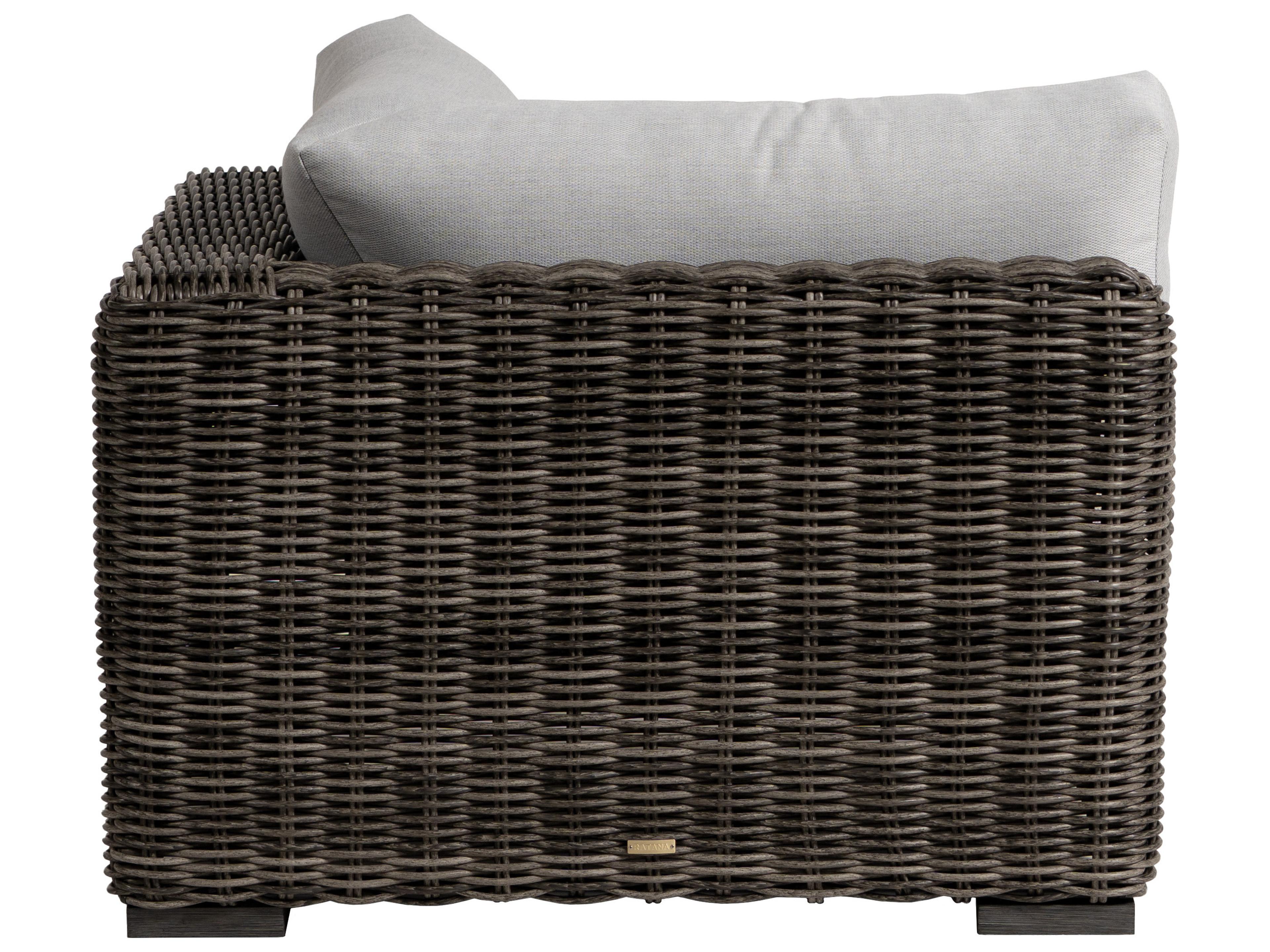 Ratana Cubo Aluminum Wicker Lounge Chair