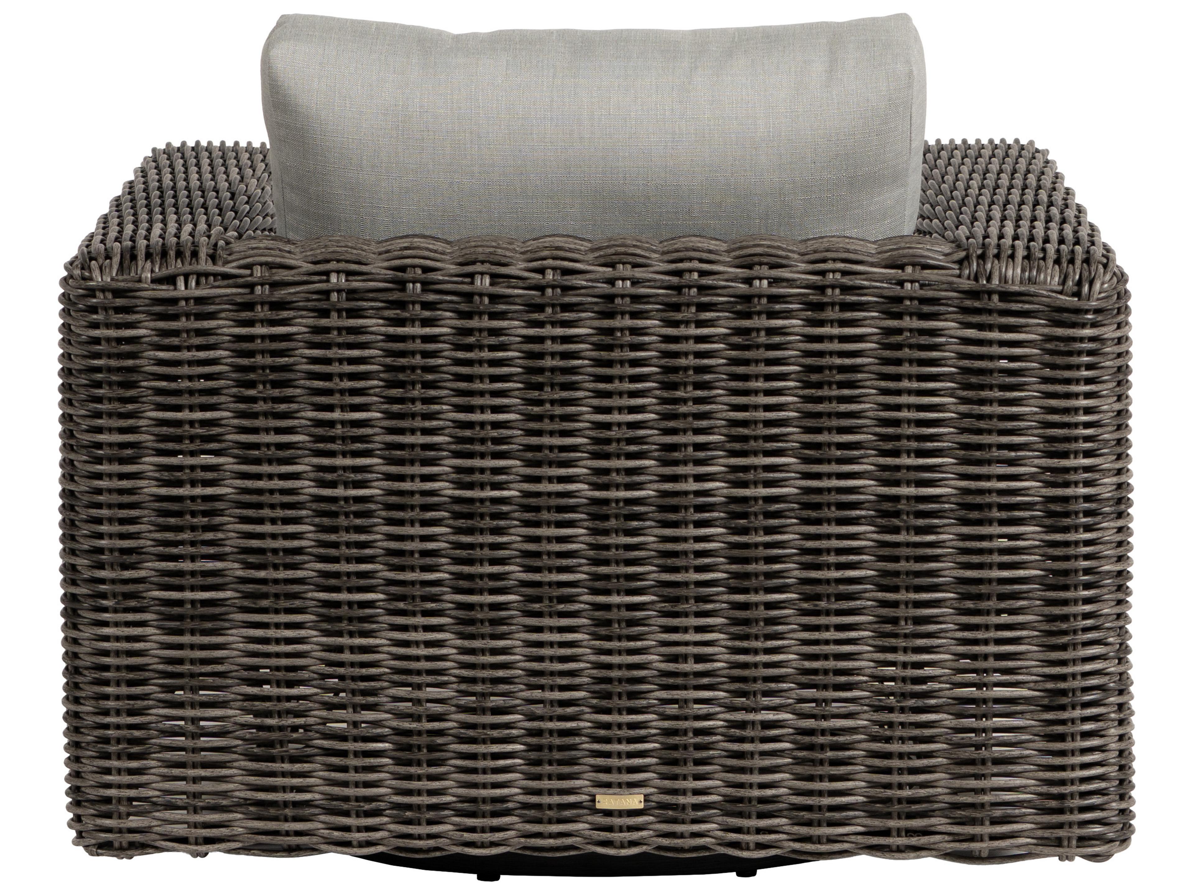 Ratana Cubo Aluminum Wicker Lounge Chair