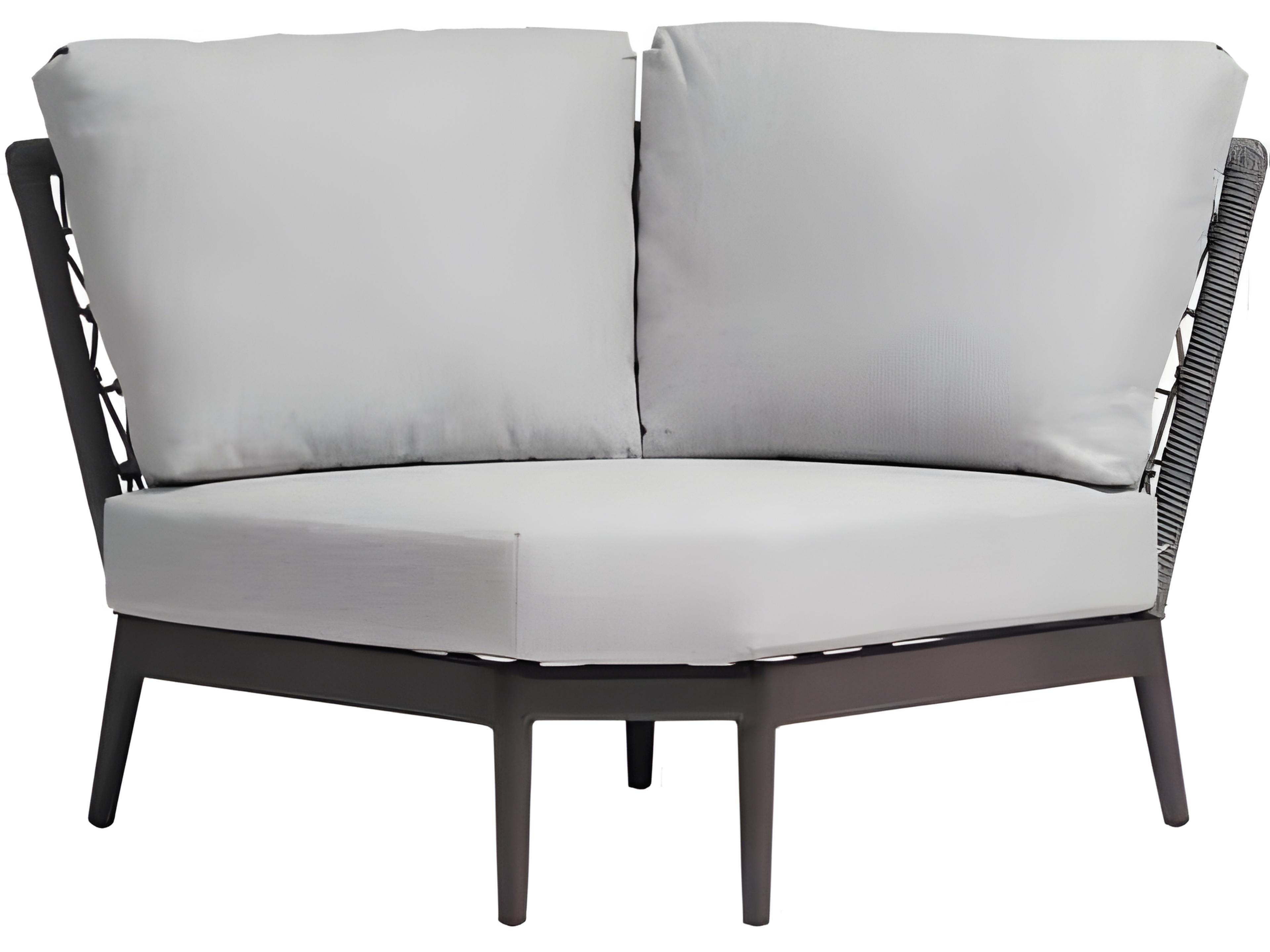 Ratana Poinciana Silver Ash Grey Aluminum Cushion Lounge Chair