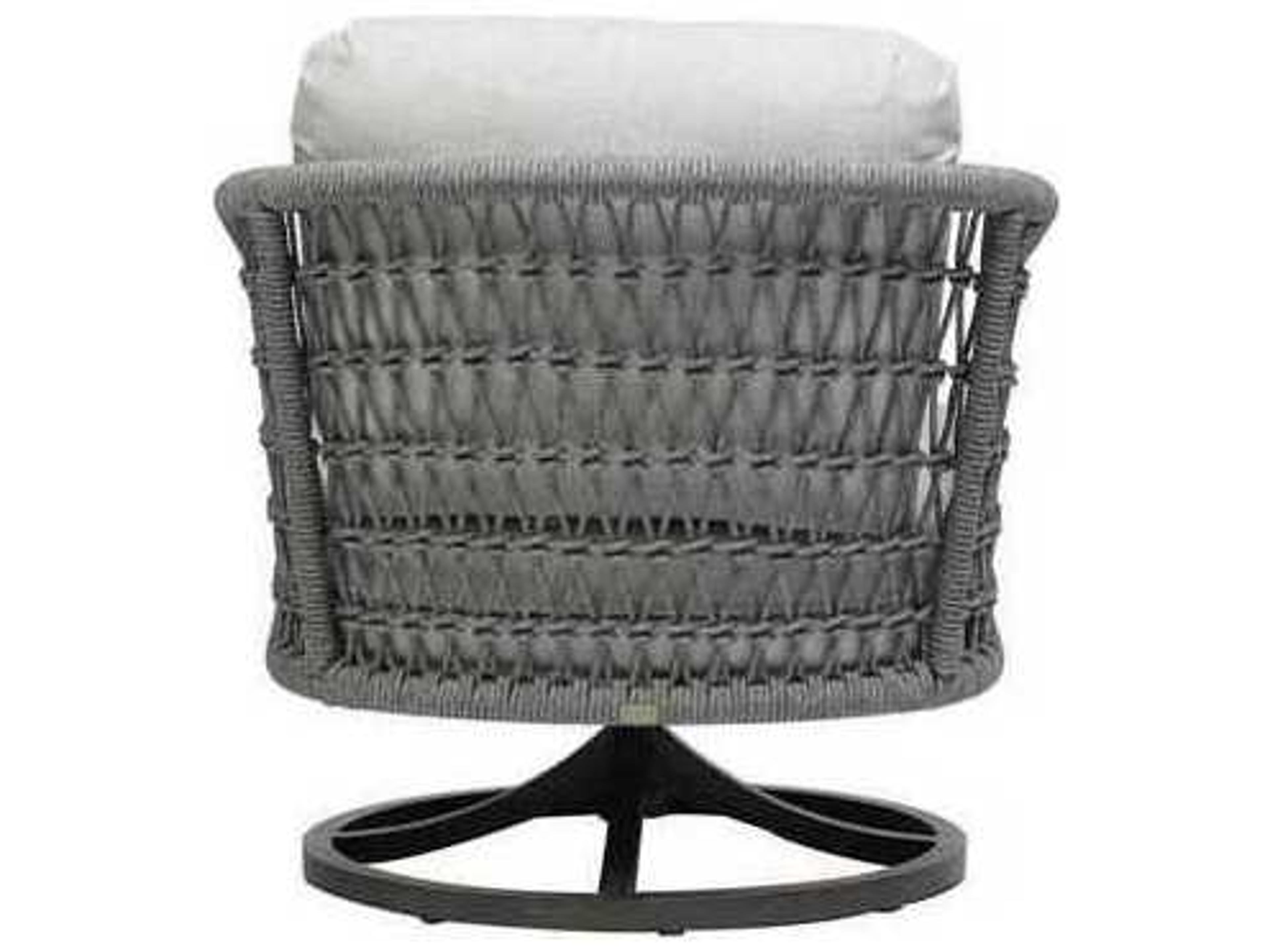 Ratana Poinciana Silver Ash Grey Aluminum Cushion Lounge Chair