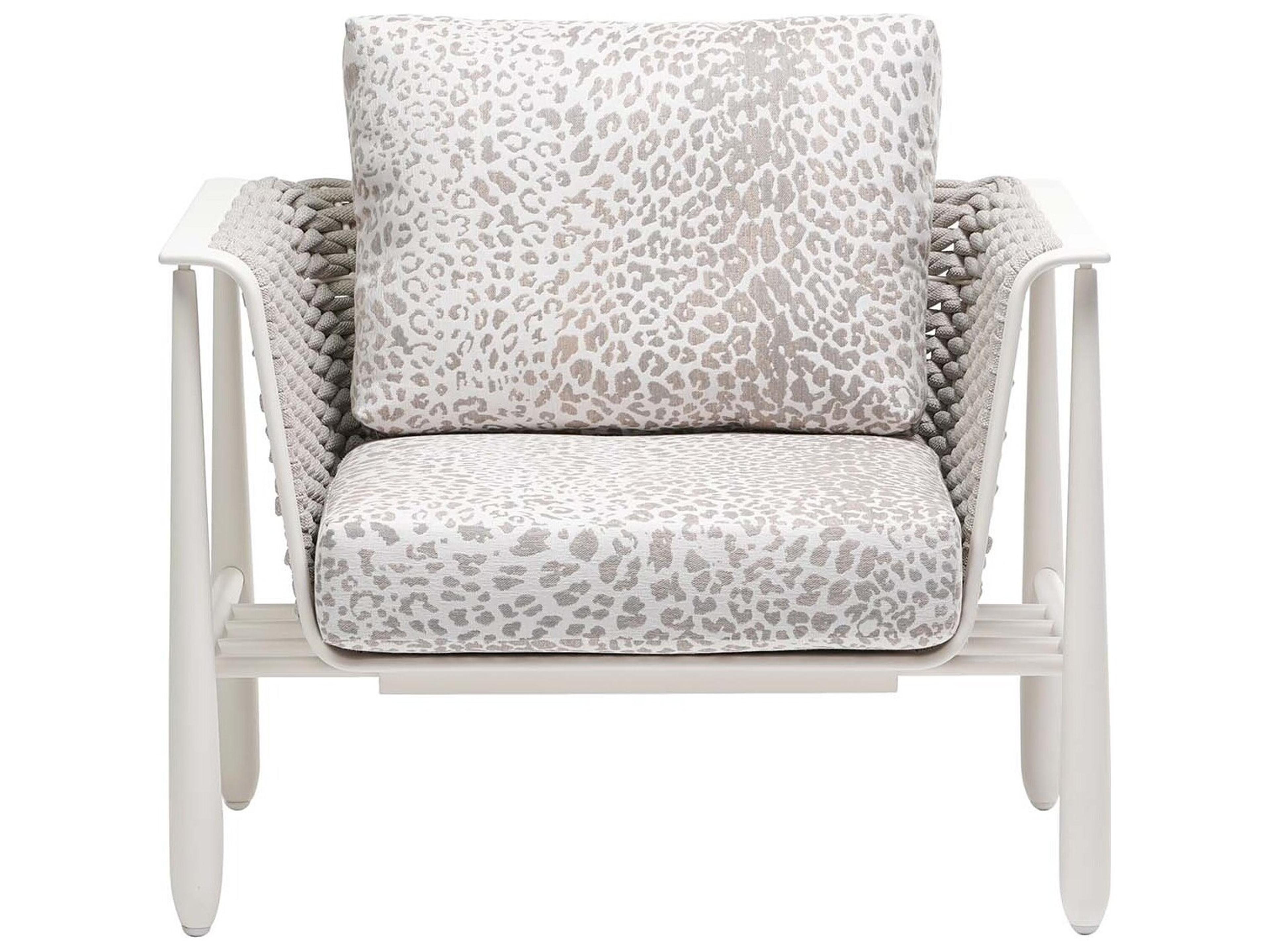 Ratana Diva Silver Snow Aluminum Cushion Lounge Chair