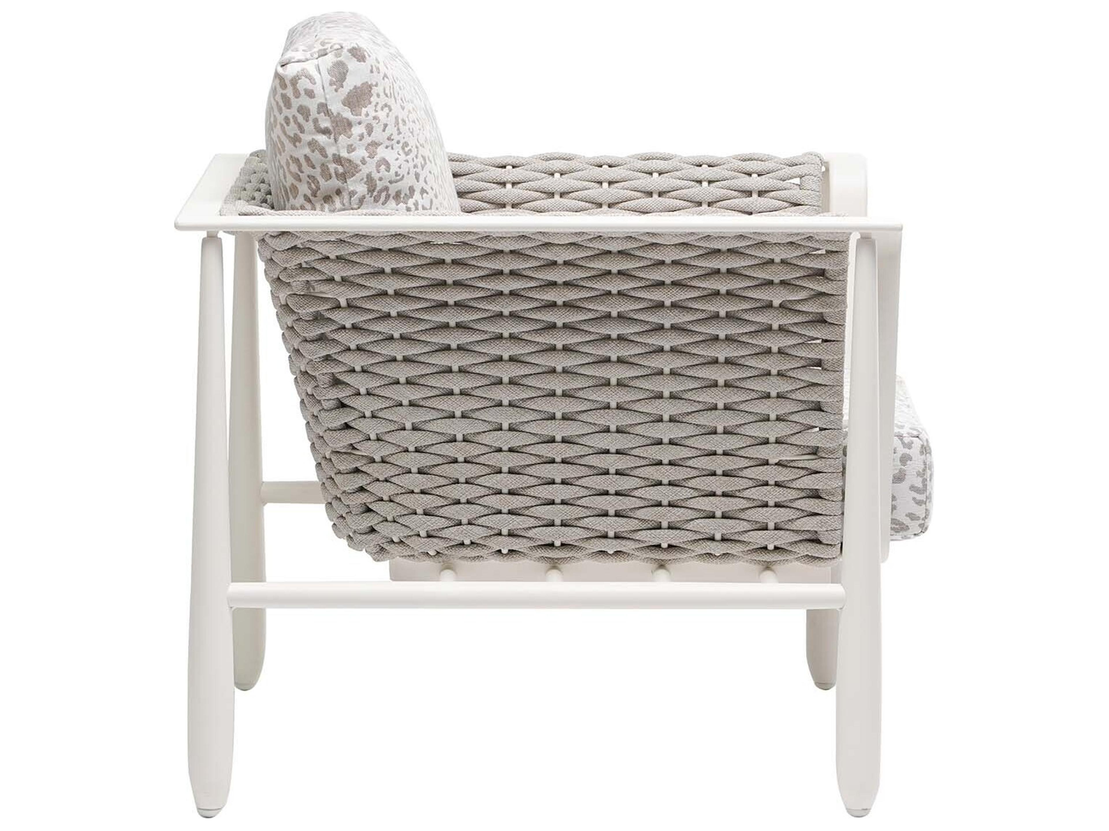 Ratana Diva Silver Snow Aluminum Cushion Lounge Chair