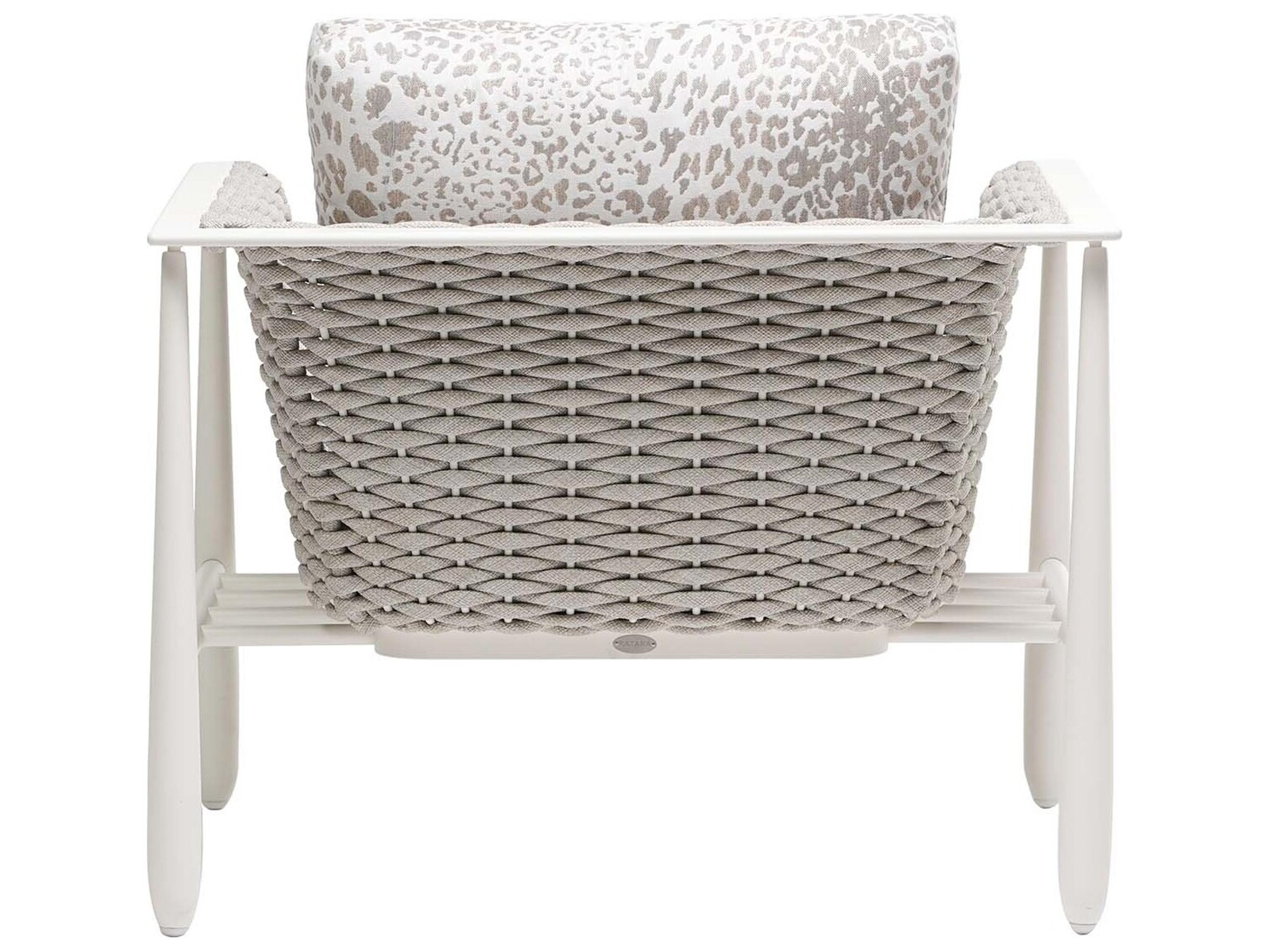 Ratana Diva Silver Snow Aluminum Cushion Lounge Chair