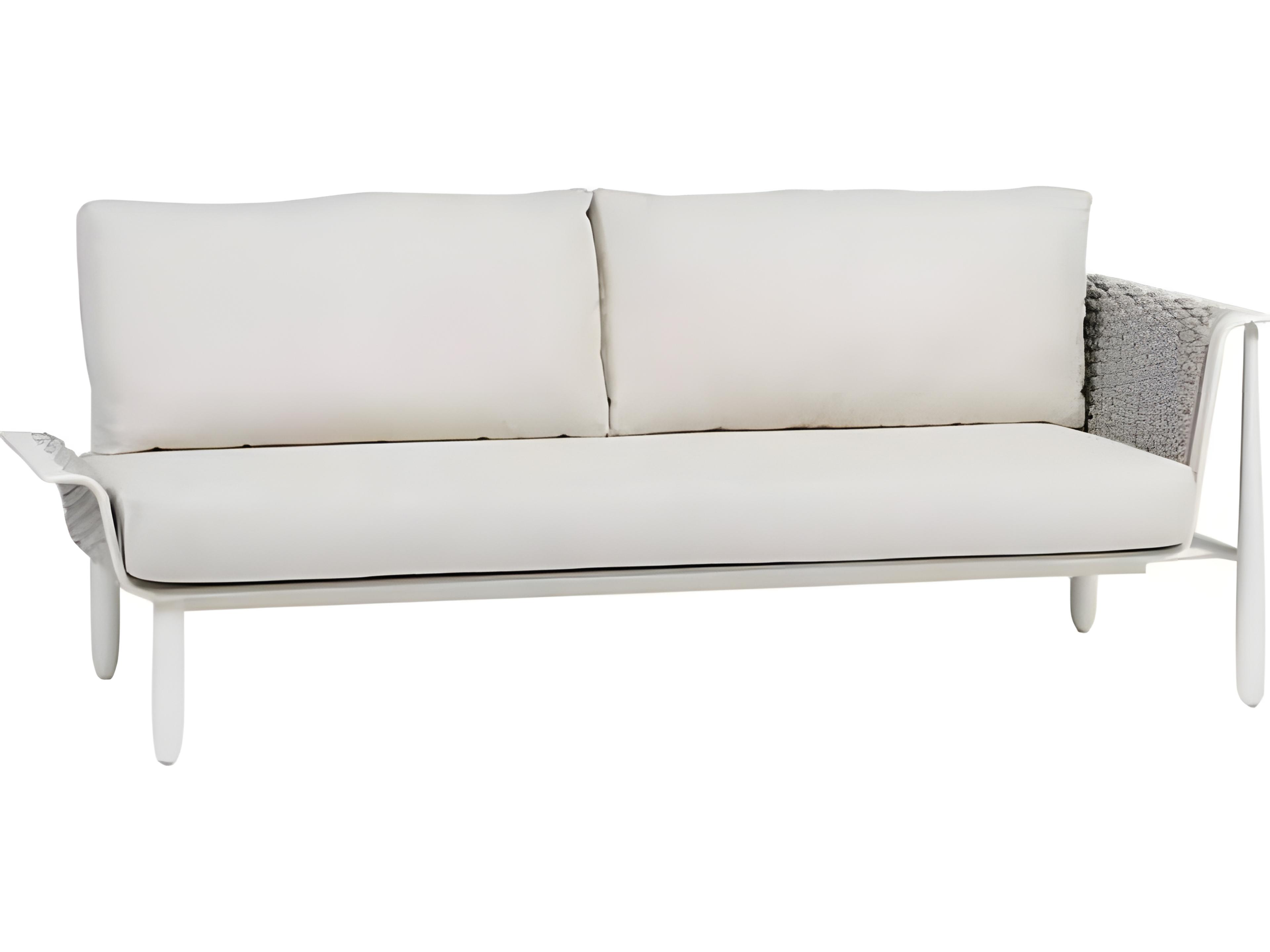 Diva Silver Snow Aluminum Cushion Loveseat