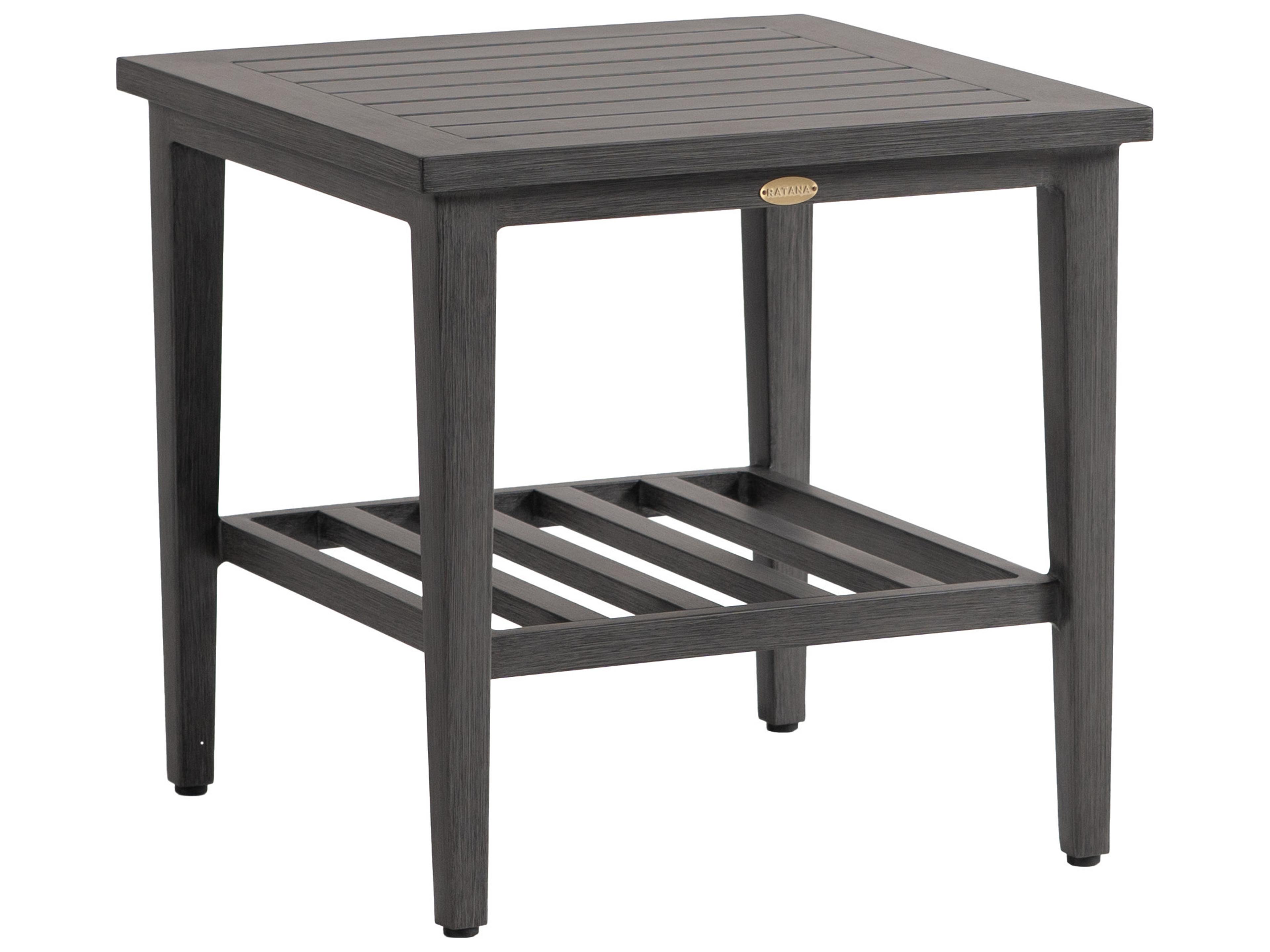 Cabo San Lucas Aluminum Square End Table