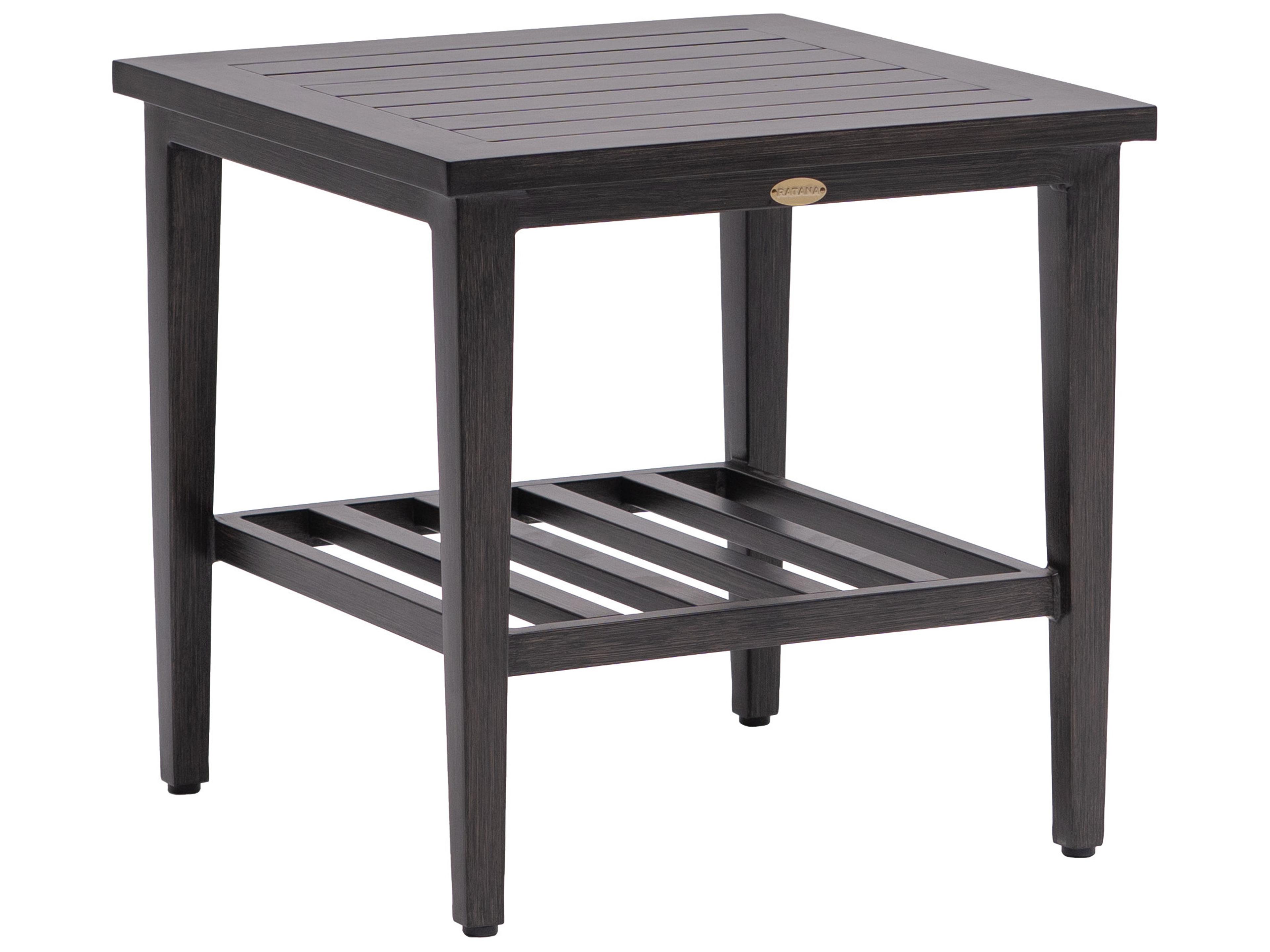 Cabo San Lucas Aluminum Square End Table