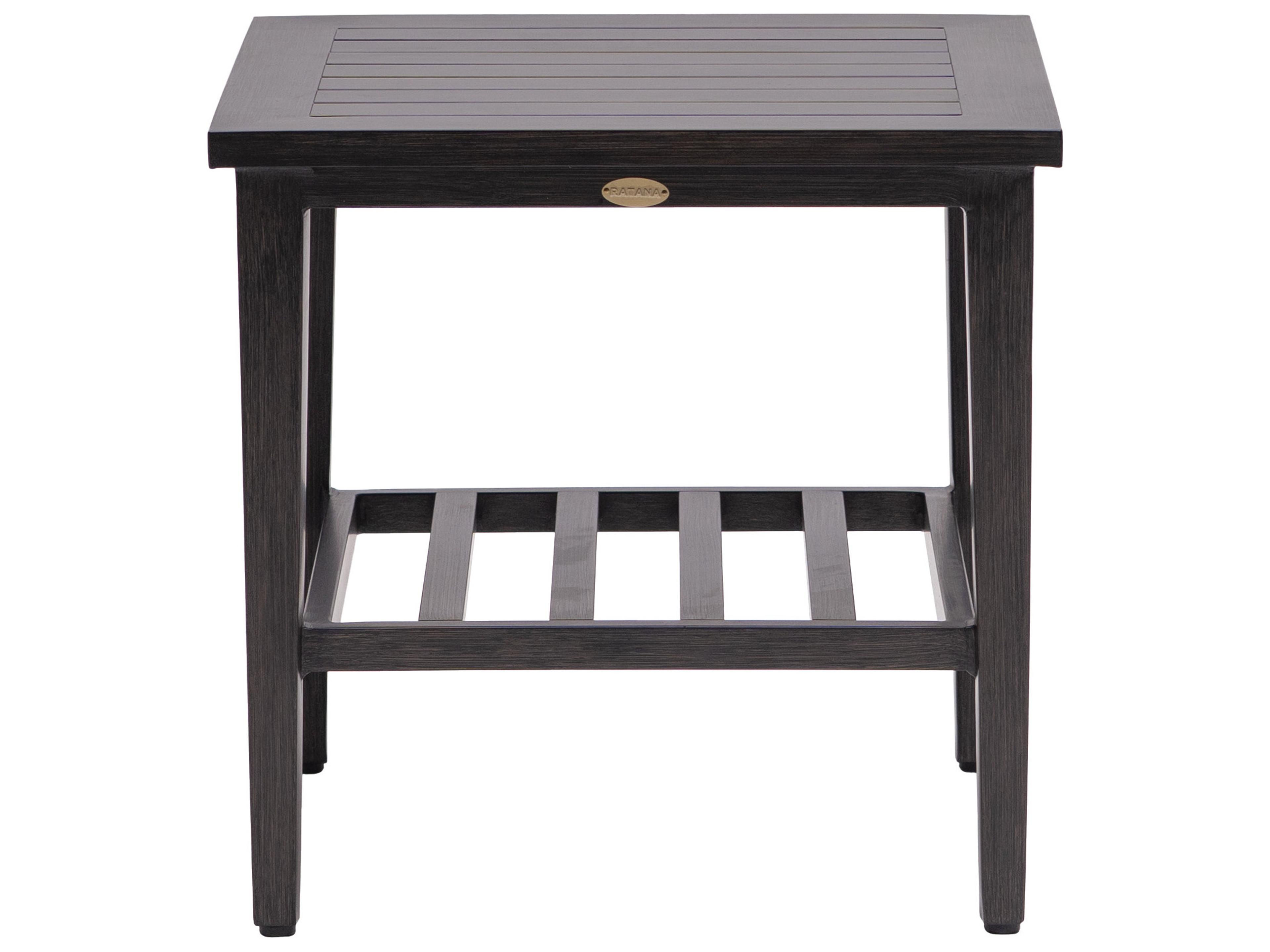Ratana Cabo San Lucas Aluminum Square End Table