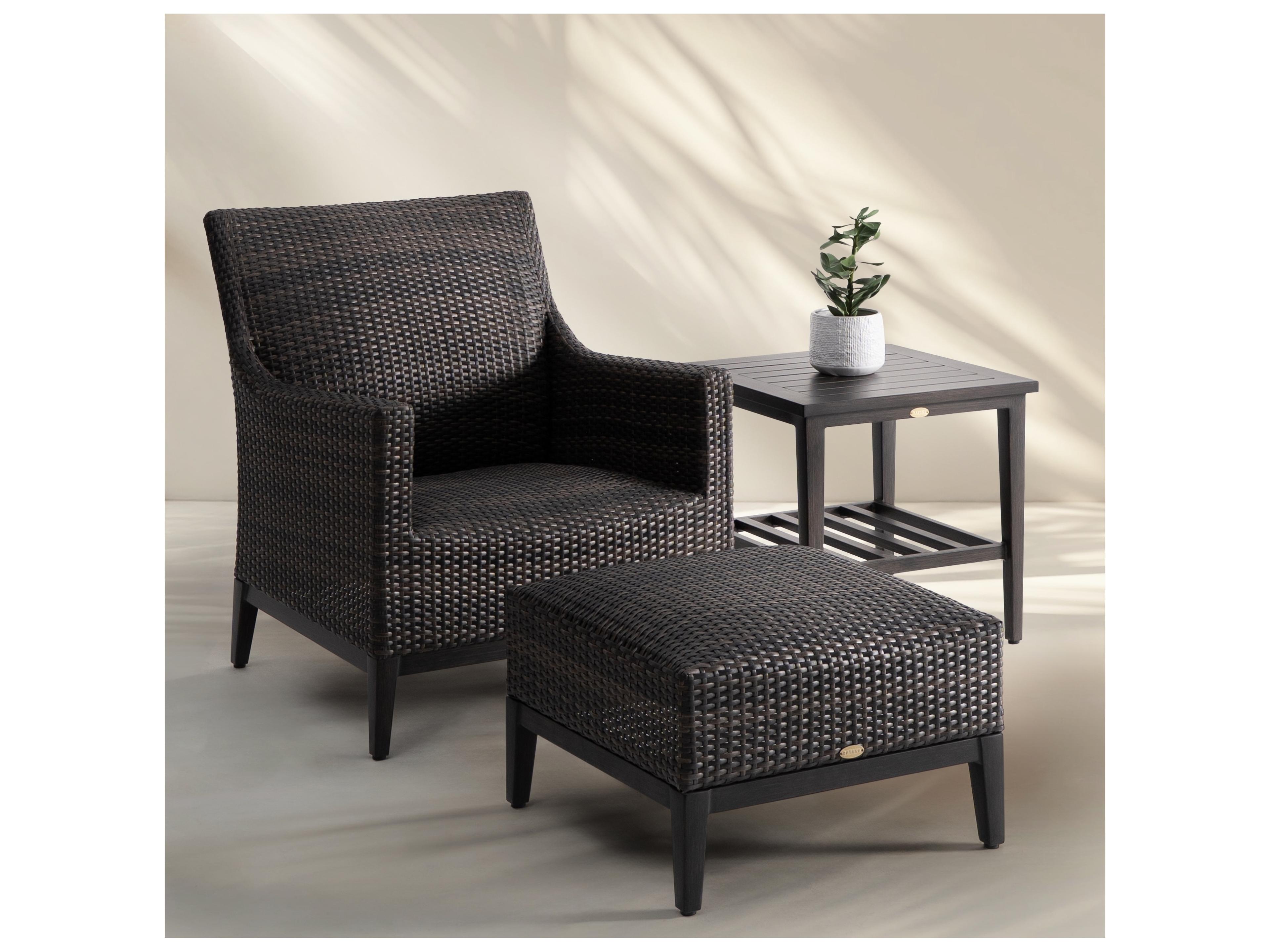 Ratana Biltmore Aluminum Wicker Ottoman