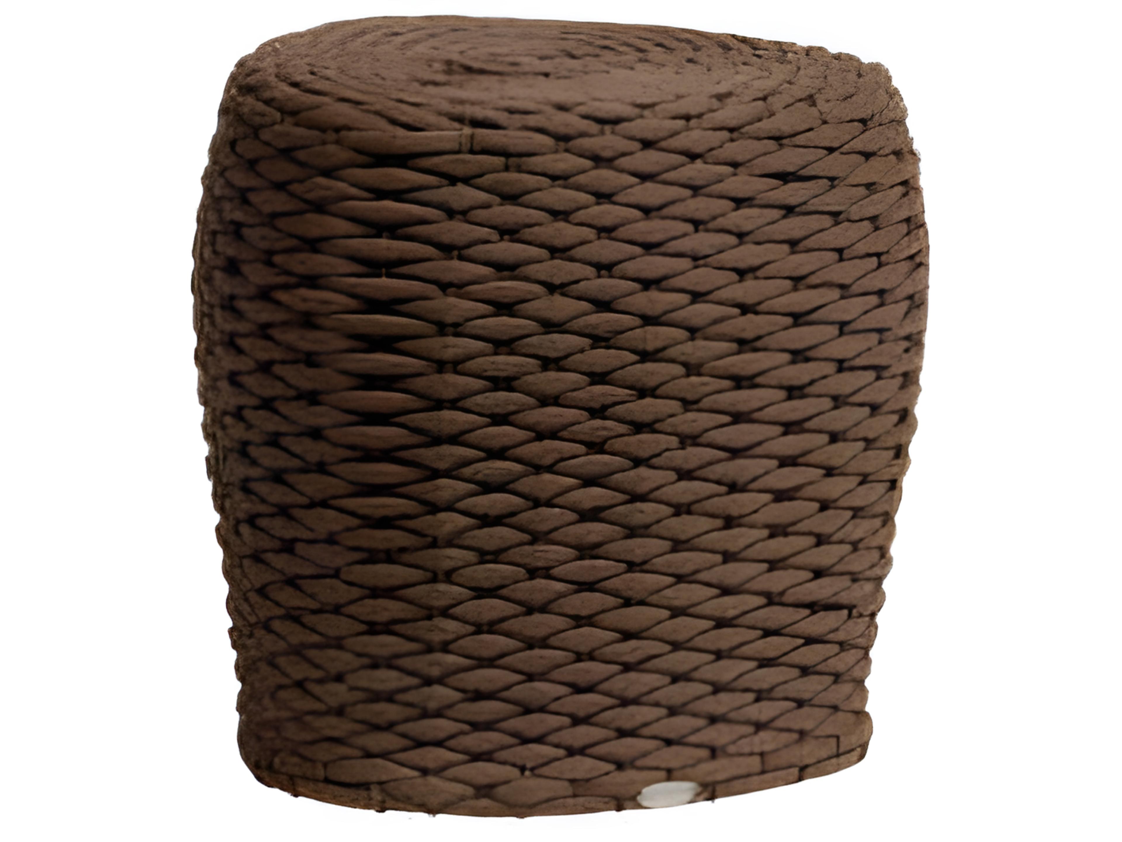 Ratana Roca Aluminum Strap Ottoman