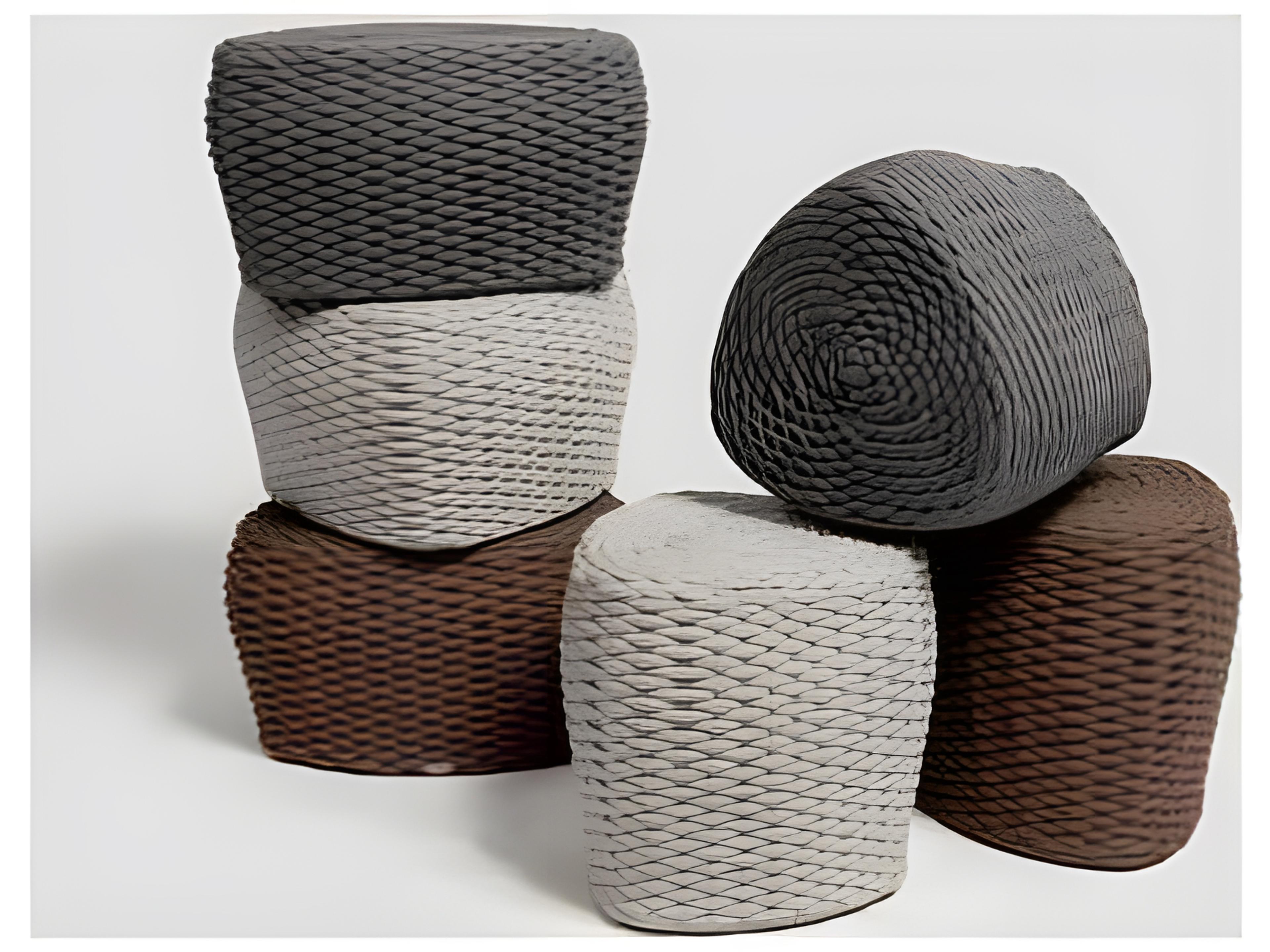 Ratana Roca Aluminum Strap Ottoman