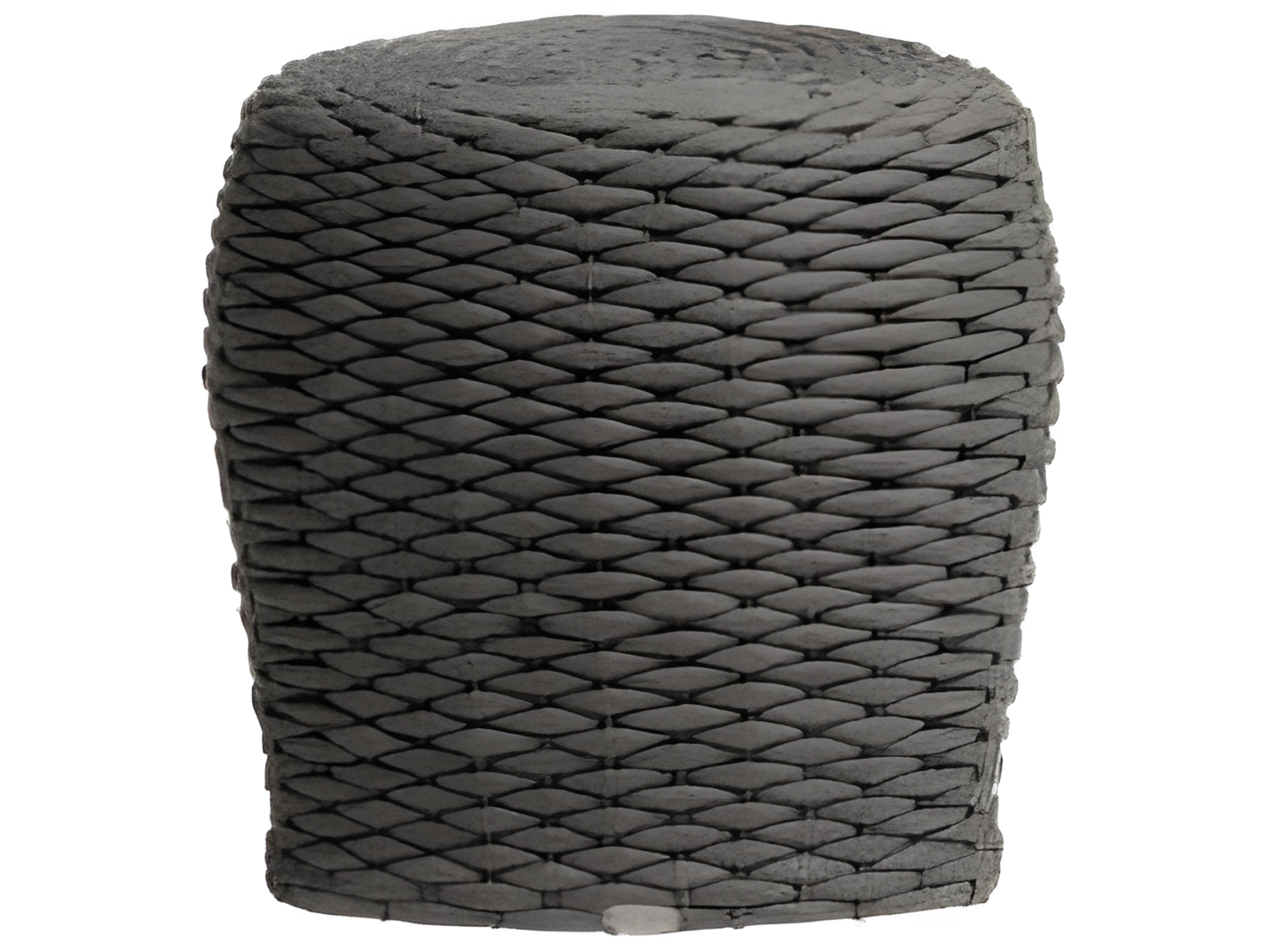 Ratana Roca Aluminum Strap Ottoman