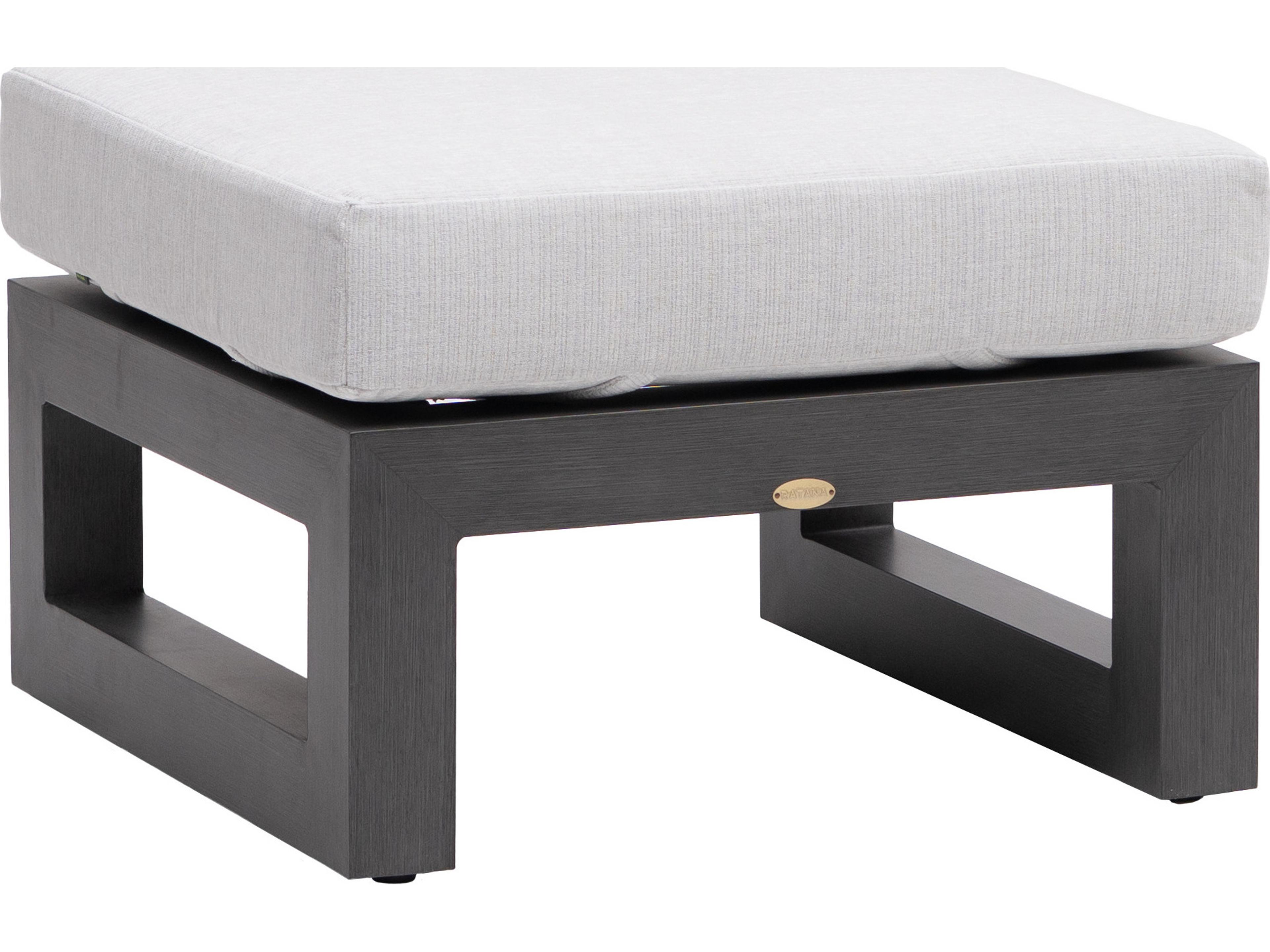 Milano Aluminum Cushion Ottoman