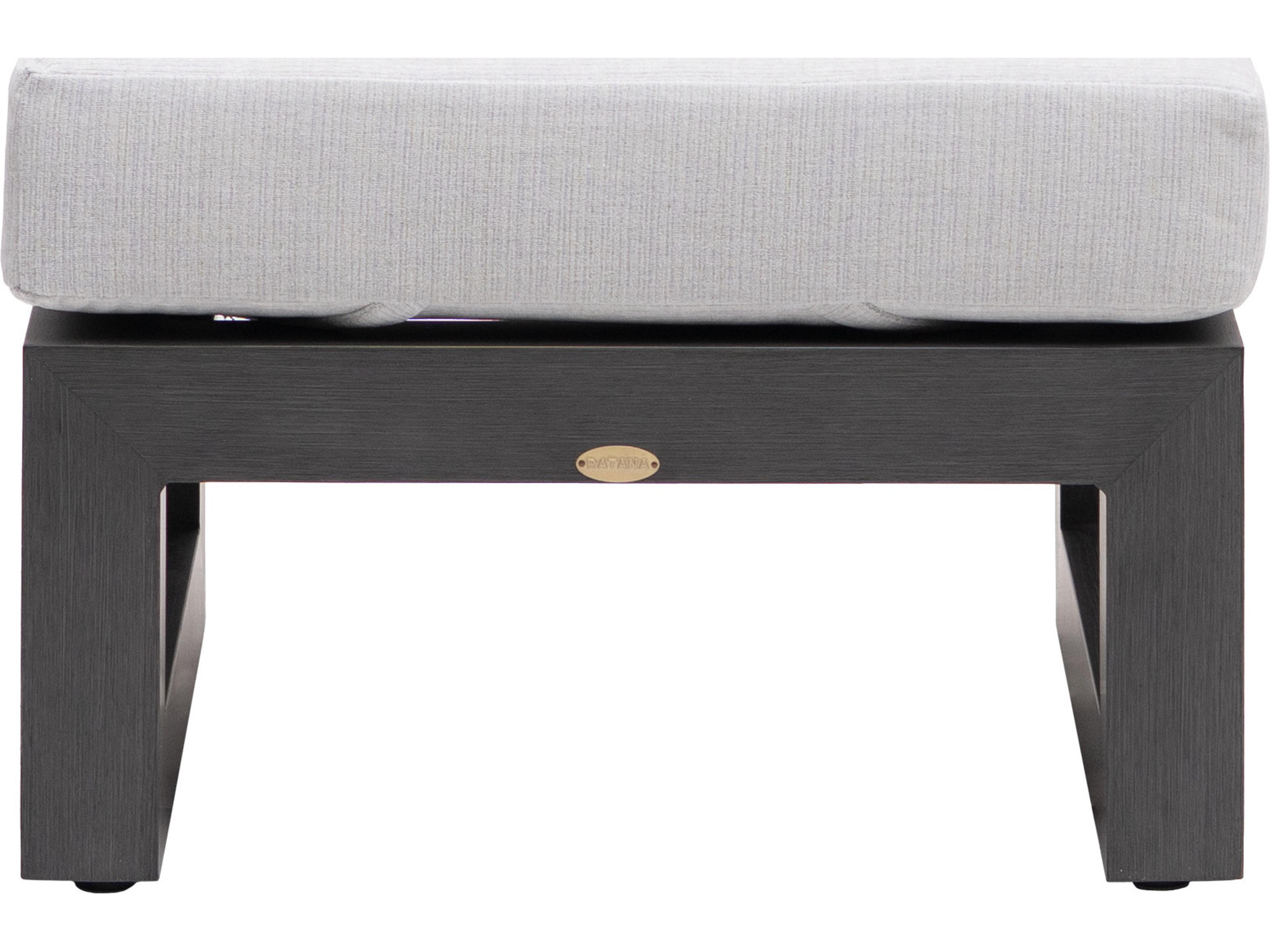 Ratana Milano Aluminum Cushion Ottoman
