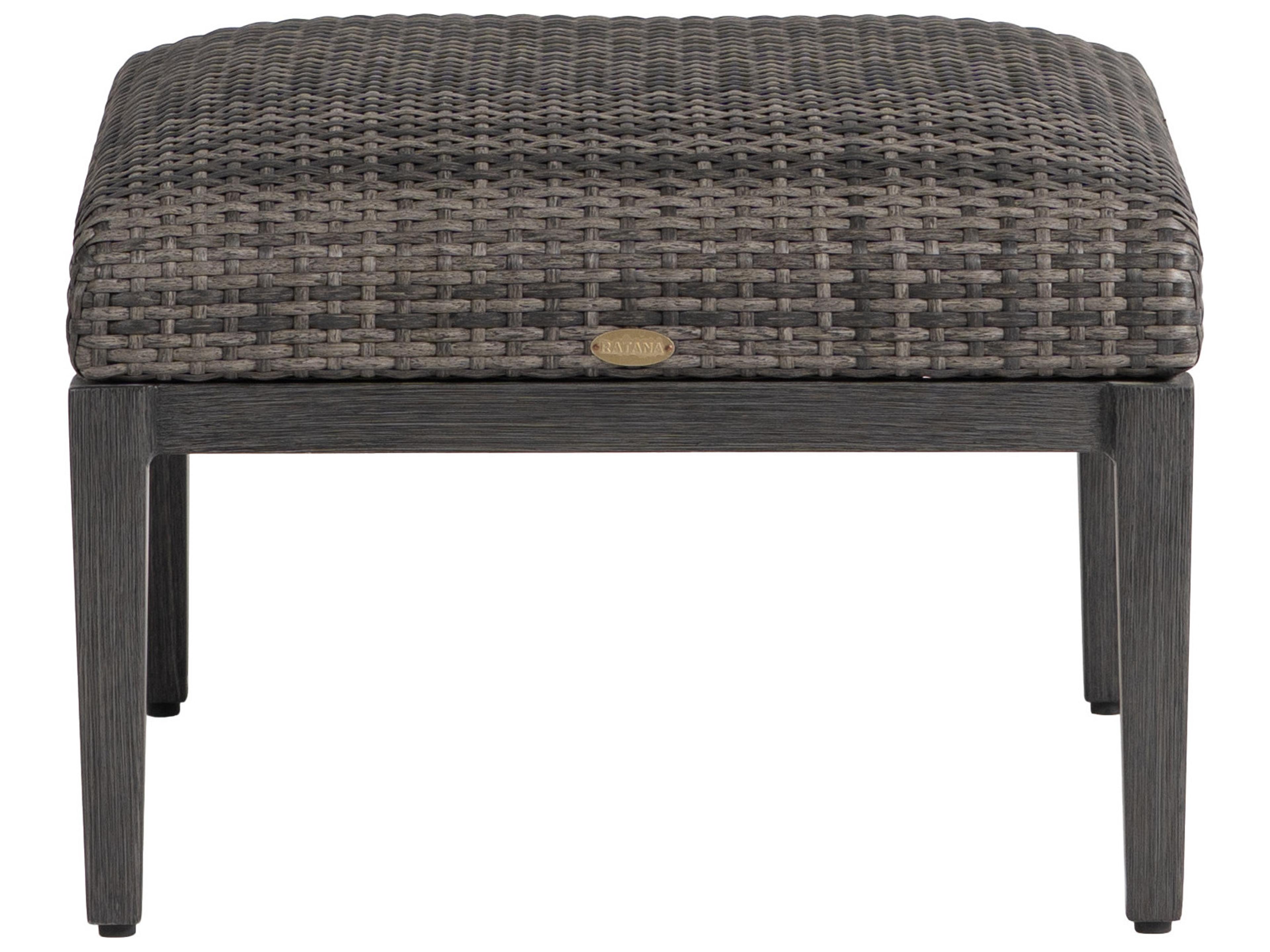 Ratana Cabo San Lucas Aluminum Wicker Ottoman