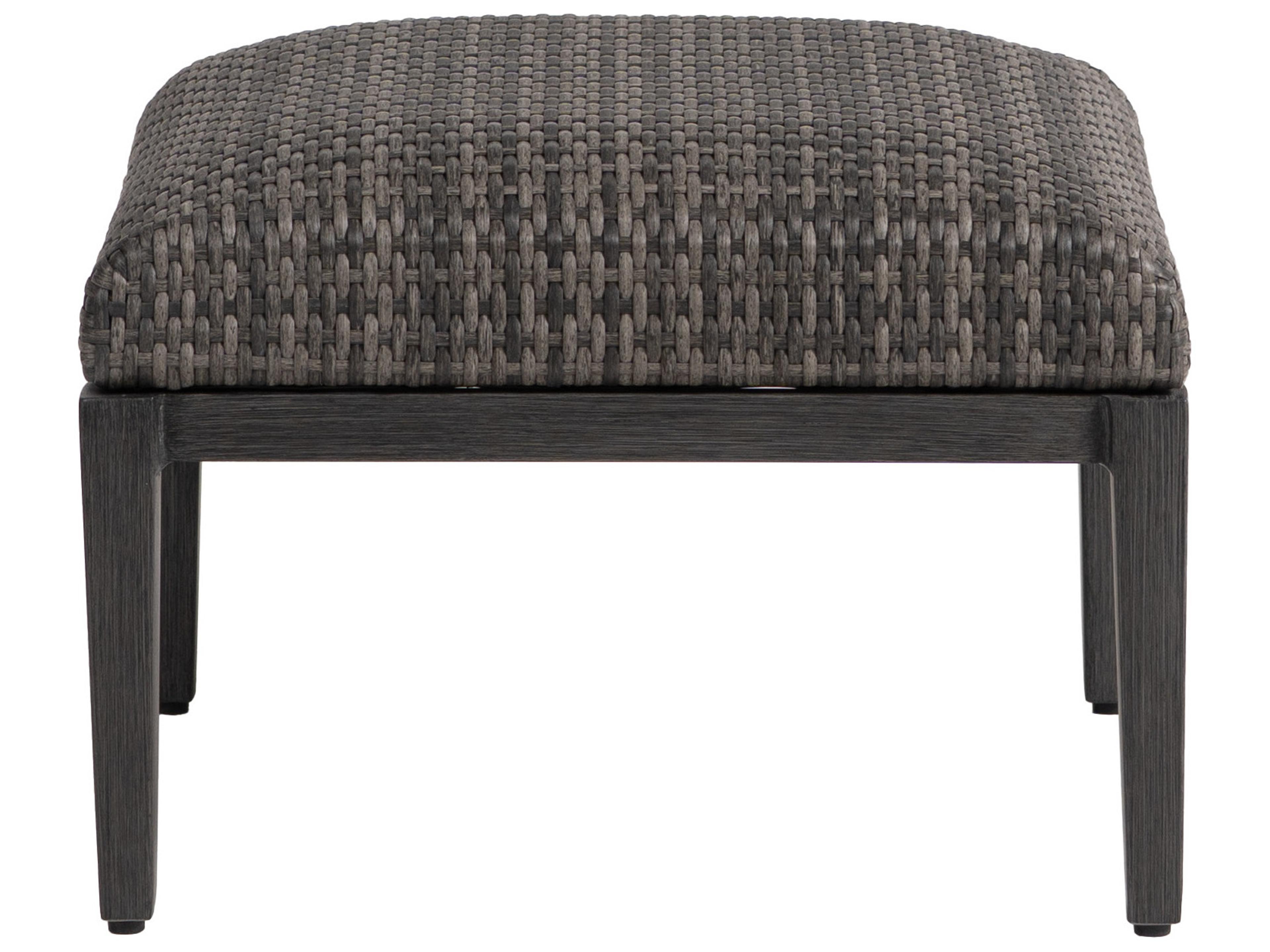 Ratana Cabo San Lucas Aluminum Wicker Ottoman