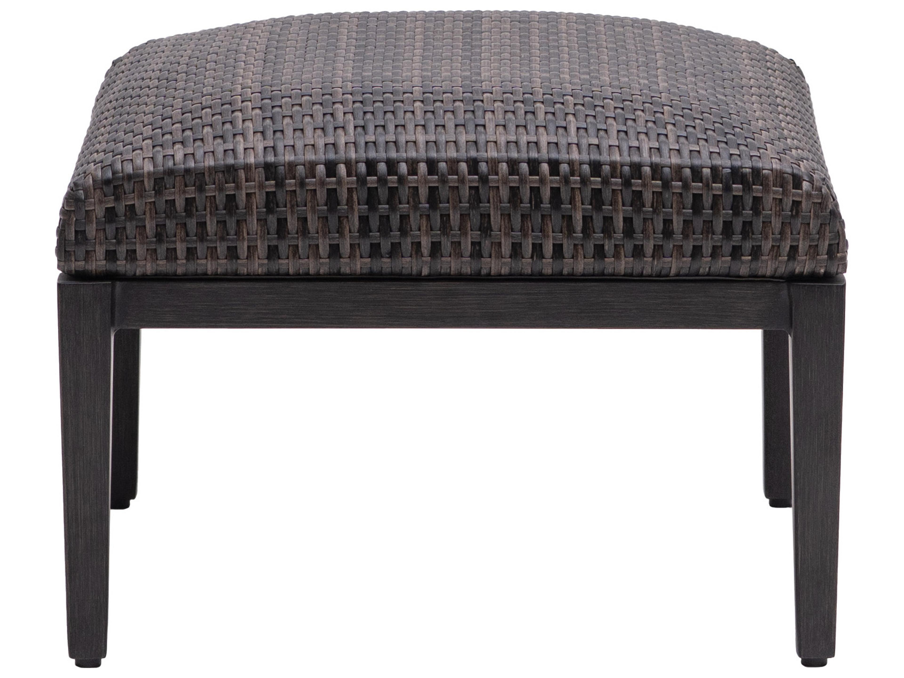 Ratana Cabo San Lucas Aluminum Wicker Ottoman