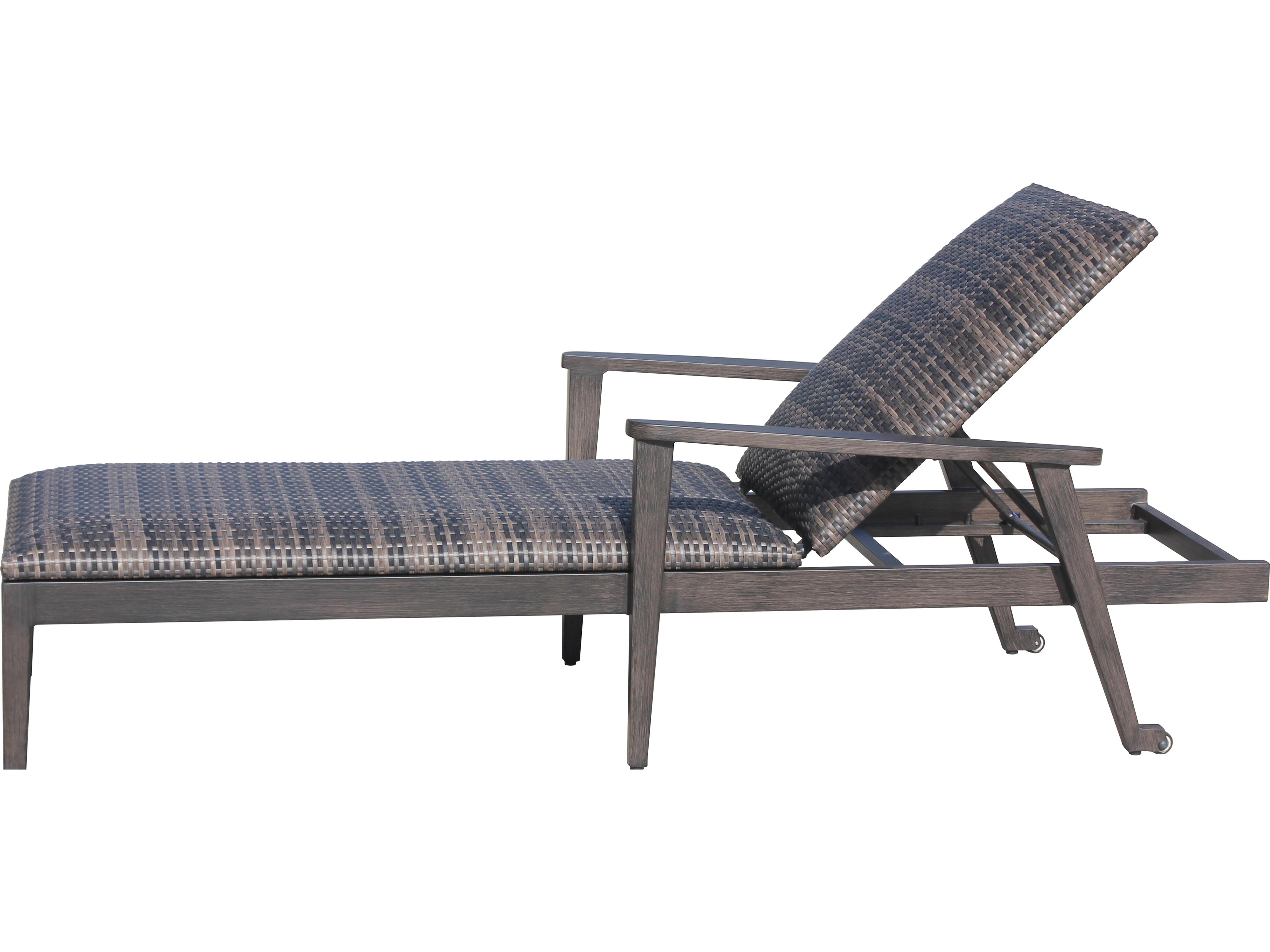 Ratana Cabo San Lucas Aluminum Wicker Chaise Lounge
