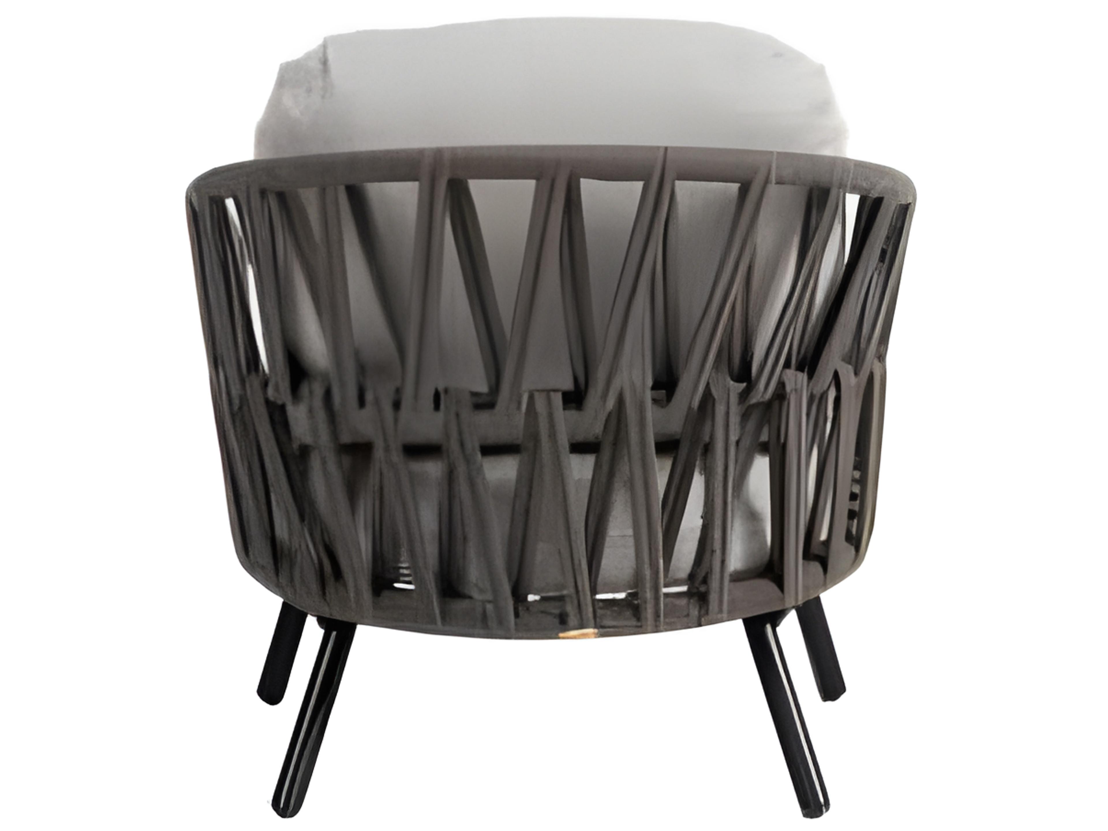 Ratana Hamptons Silver Diva Night Aluminum Cushion Lounge Chair