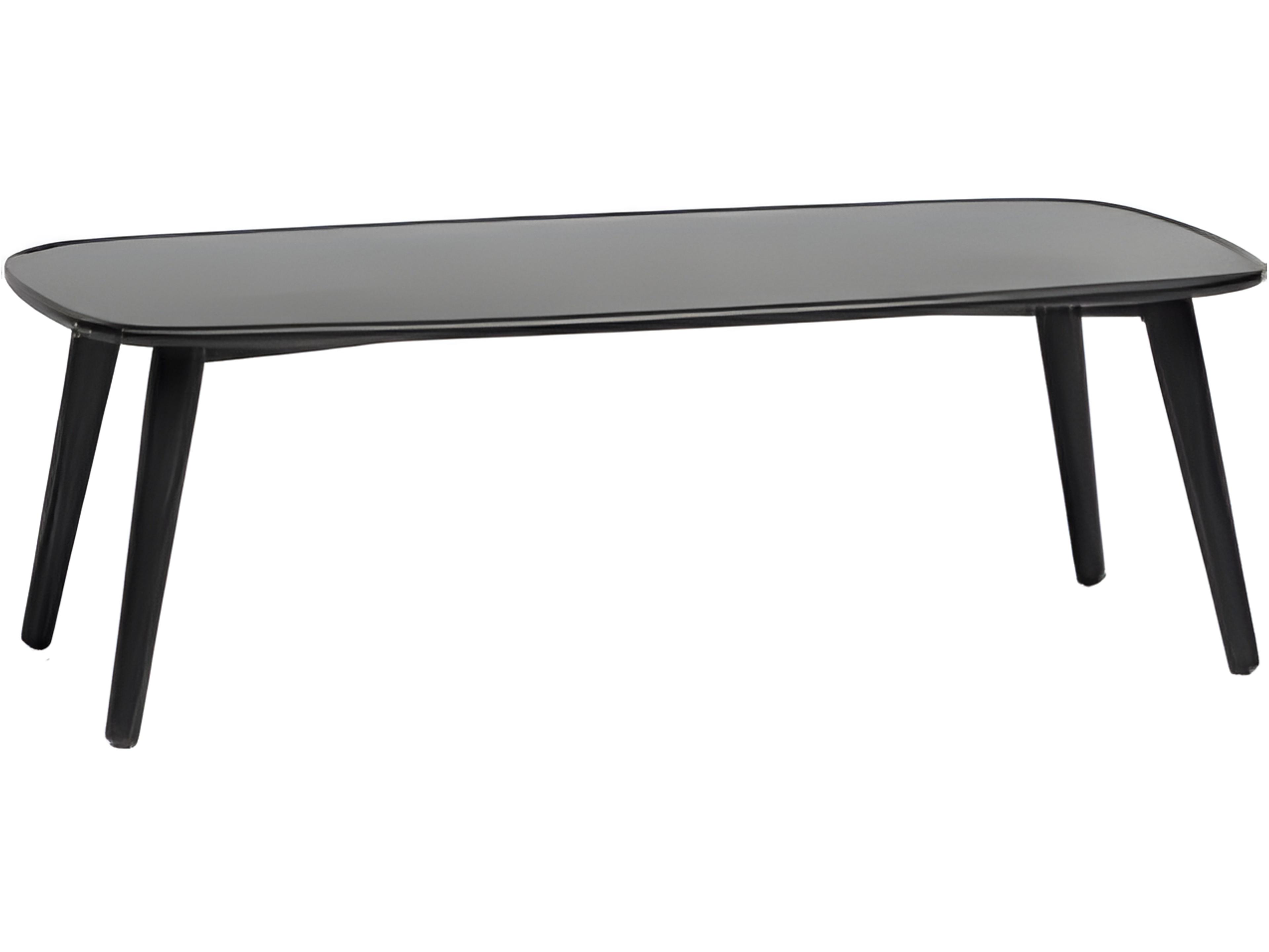 Hamptons Silver Diva Night Aluminum Rectangular Coffee Table