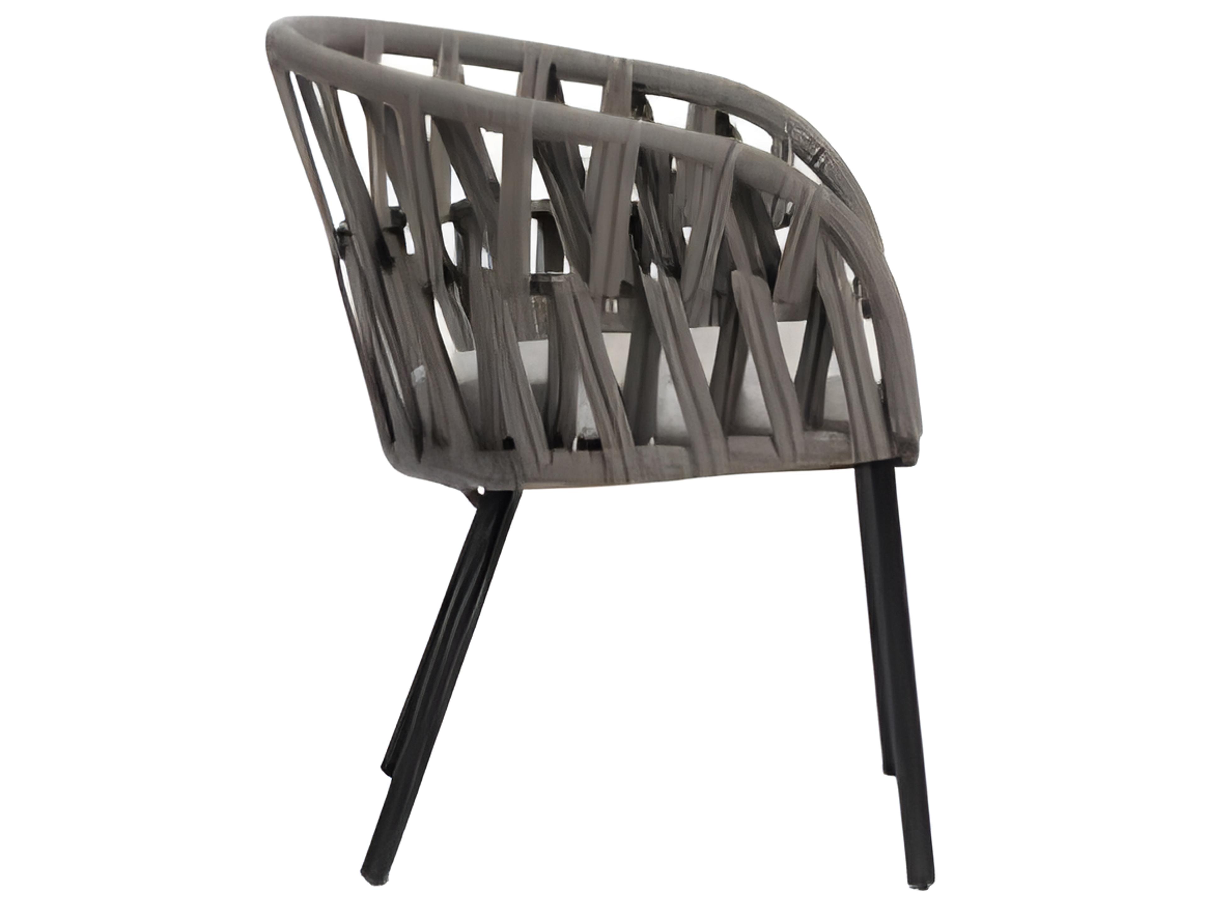 Ratana Hamptons Silver Diva Night Aluminum Cushion Dining Chair