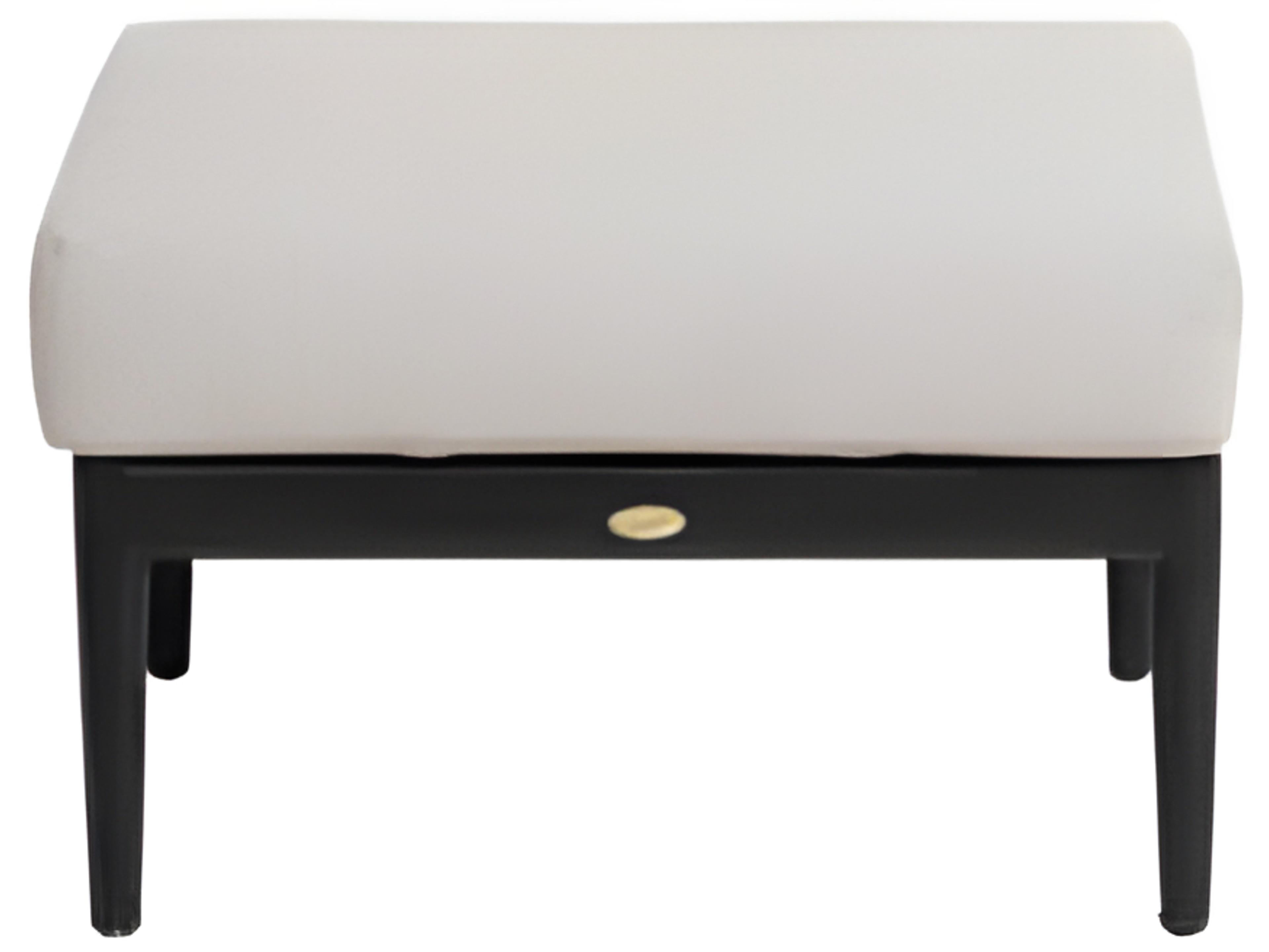 Ratana Hamptons Silver Diva Night Aluminum Cushion Ottoman