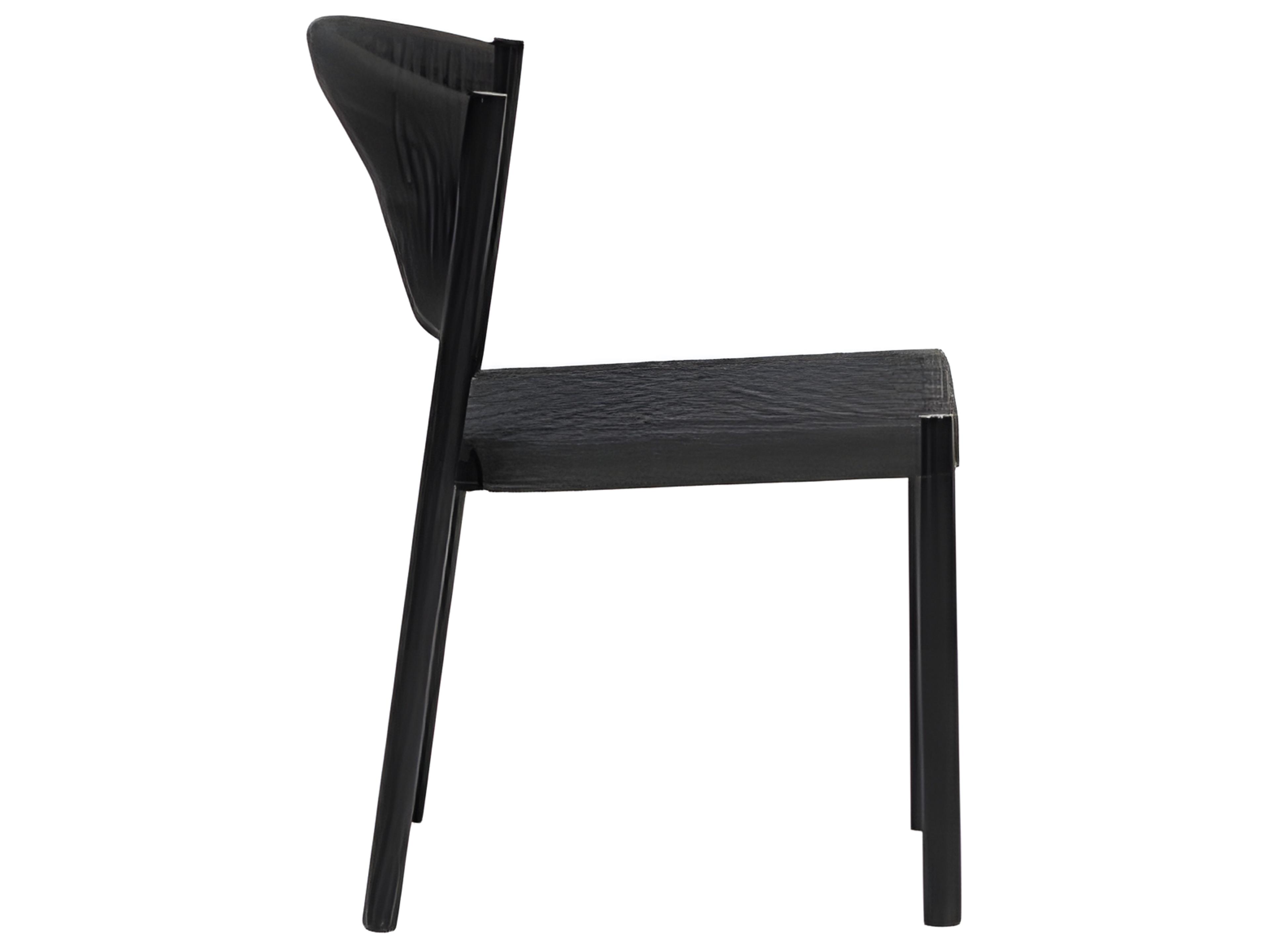 Ratana Naples Silver Diva Night Aluminum Strap Dining Chair