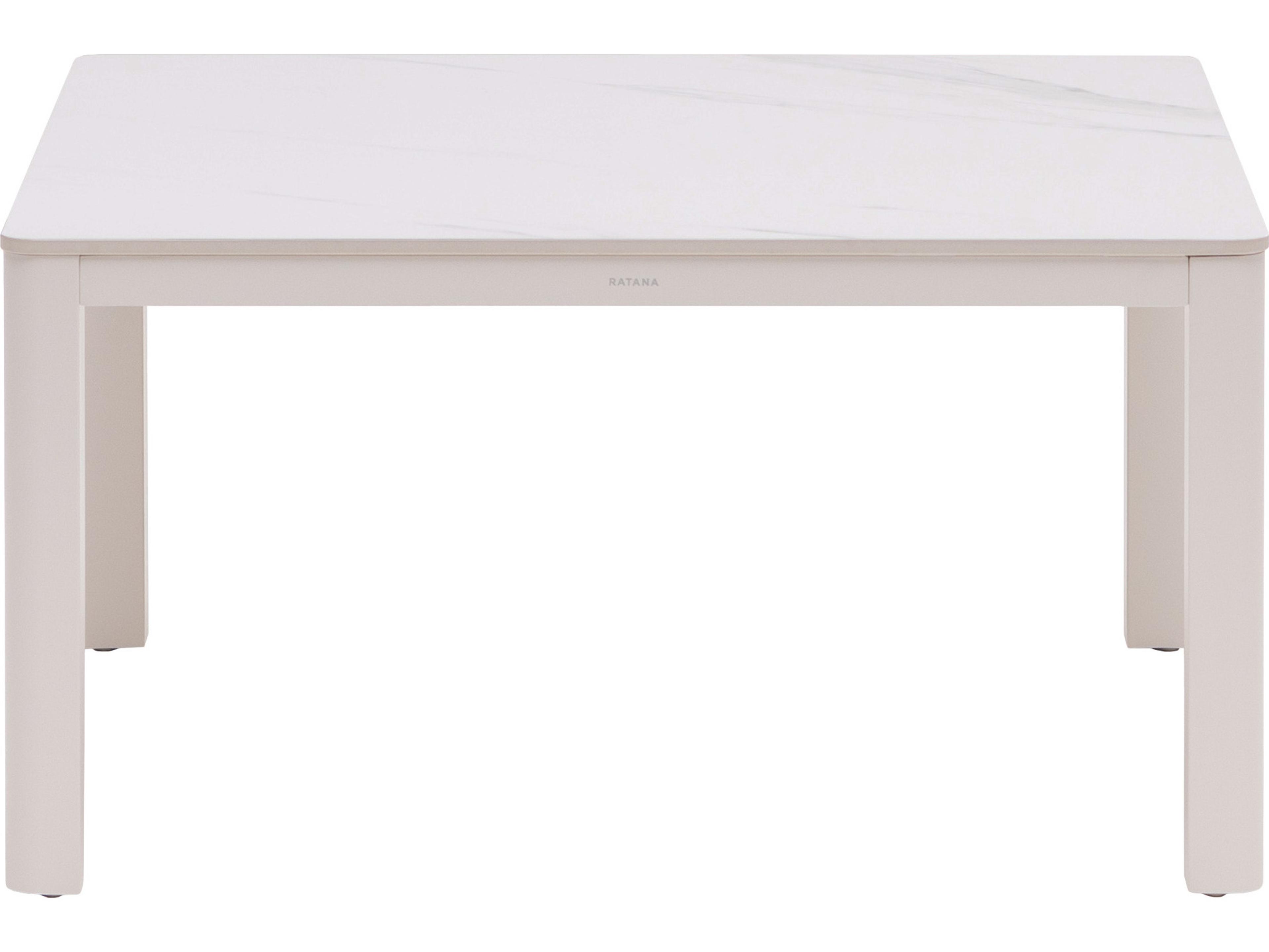 Ratana Hampshire Tables Aluminum Square Coffee Table