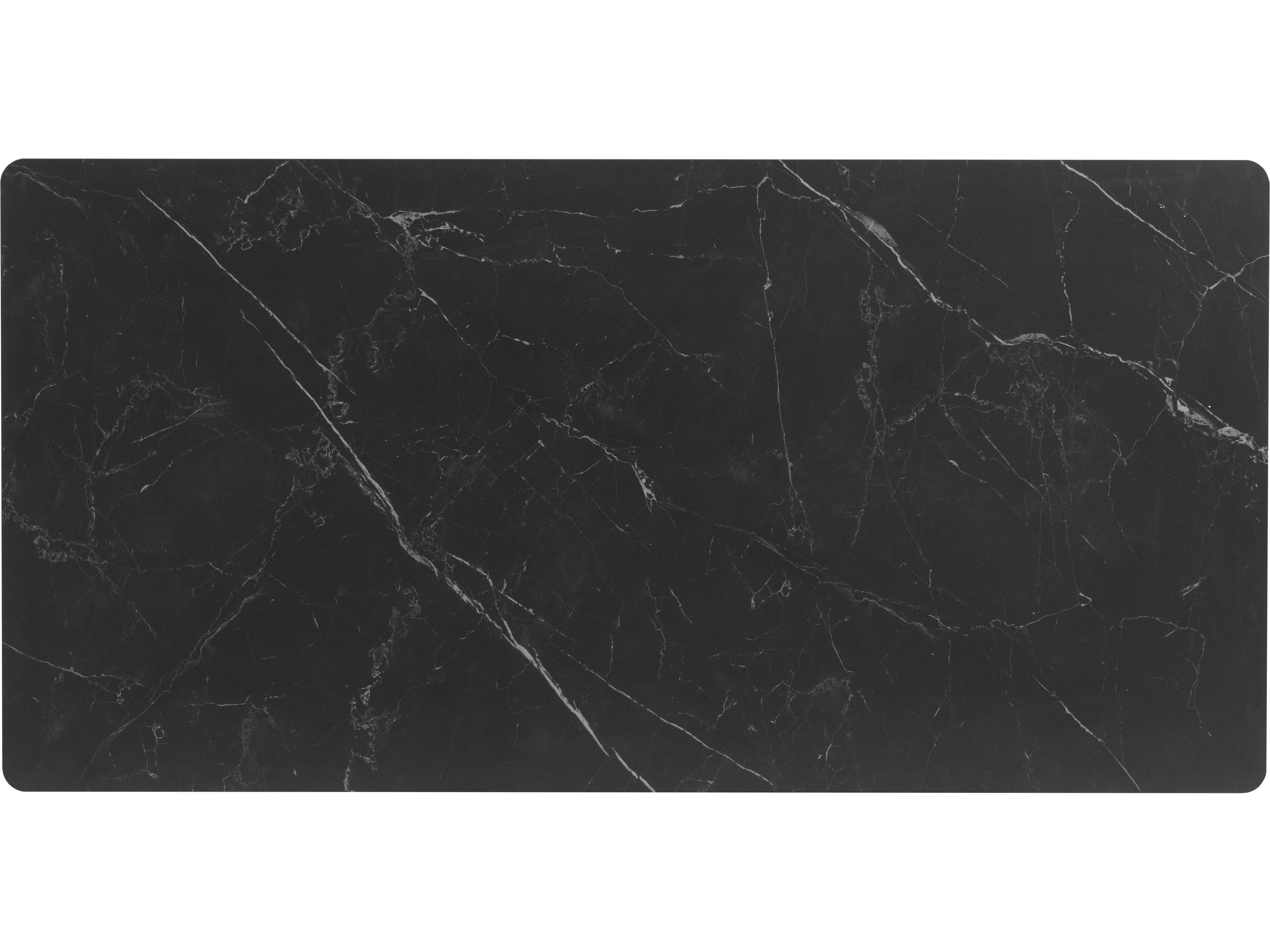 Ratana Hampshire Tables Aluminum Rectangular Umbrella Hole Dining Table