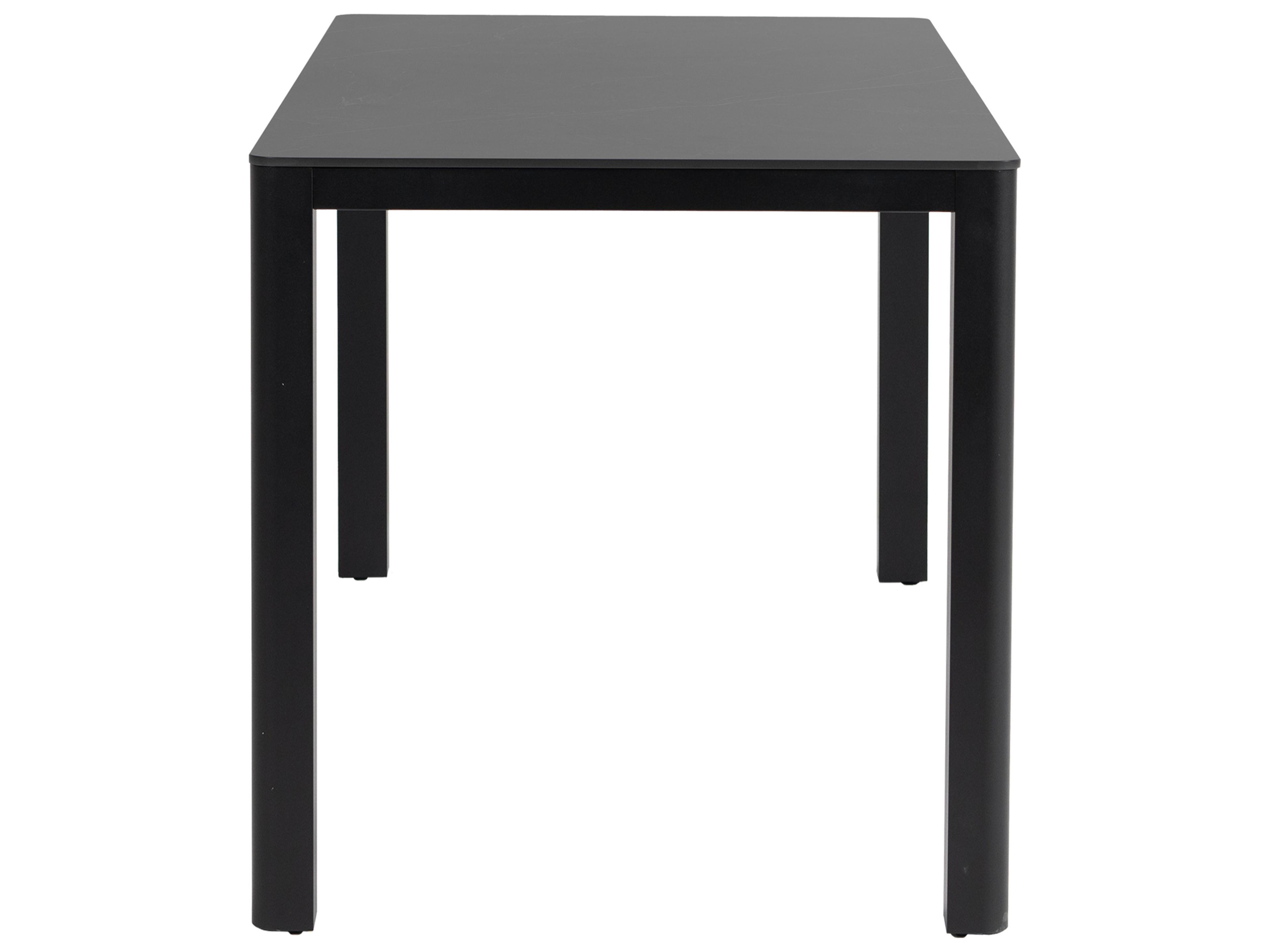 Ratana Hampshire Tables Aluminum Rectangular Umbrella Hole Counter Table