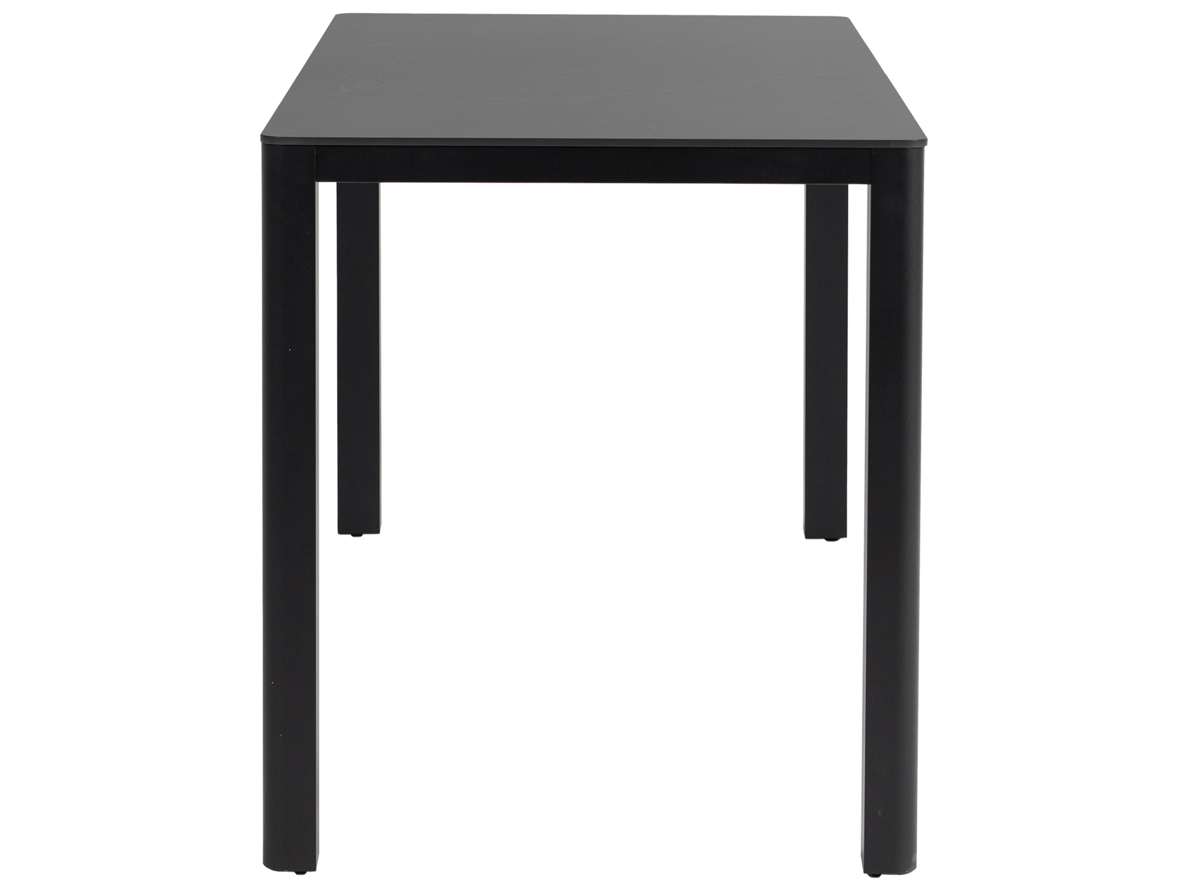 Ratana Hampshire Tables Aluminum Rectangular Umbrella Hole Bar Table