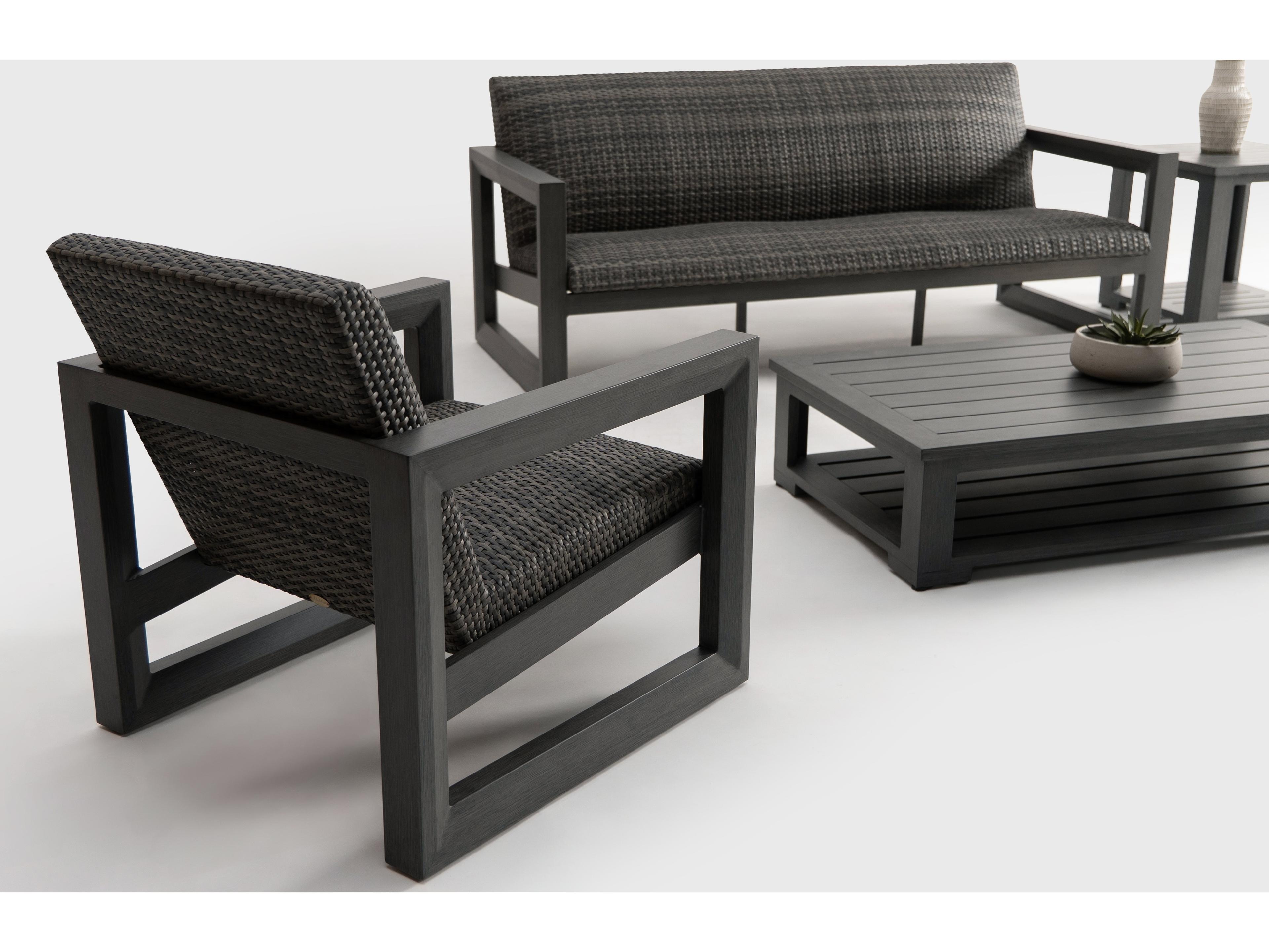 Ratana Bergen Aluminum Wicker Lounge Chair