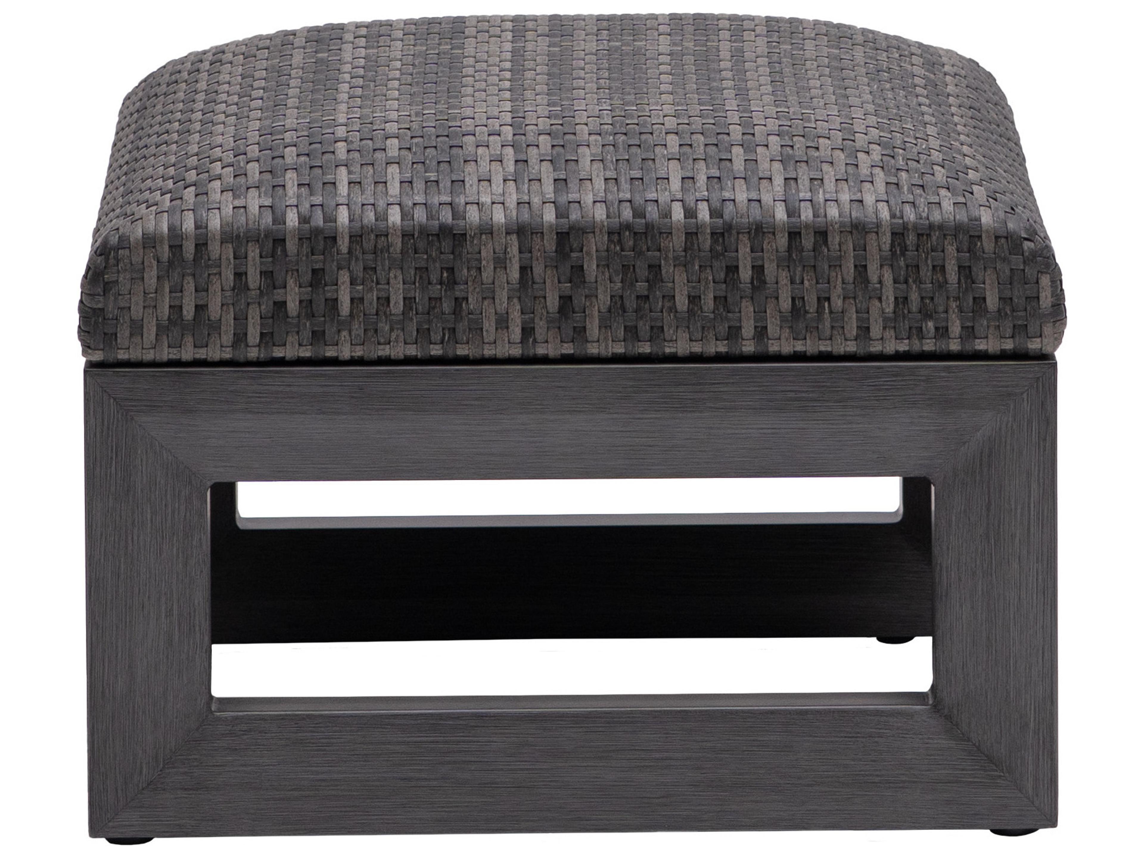 Ratana Bergen Aluminum Wicker Ottoman