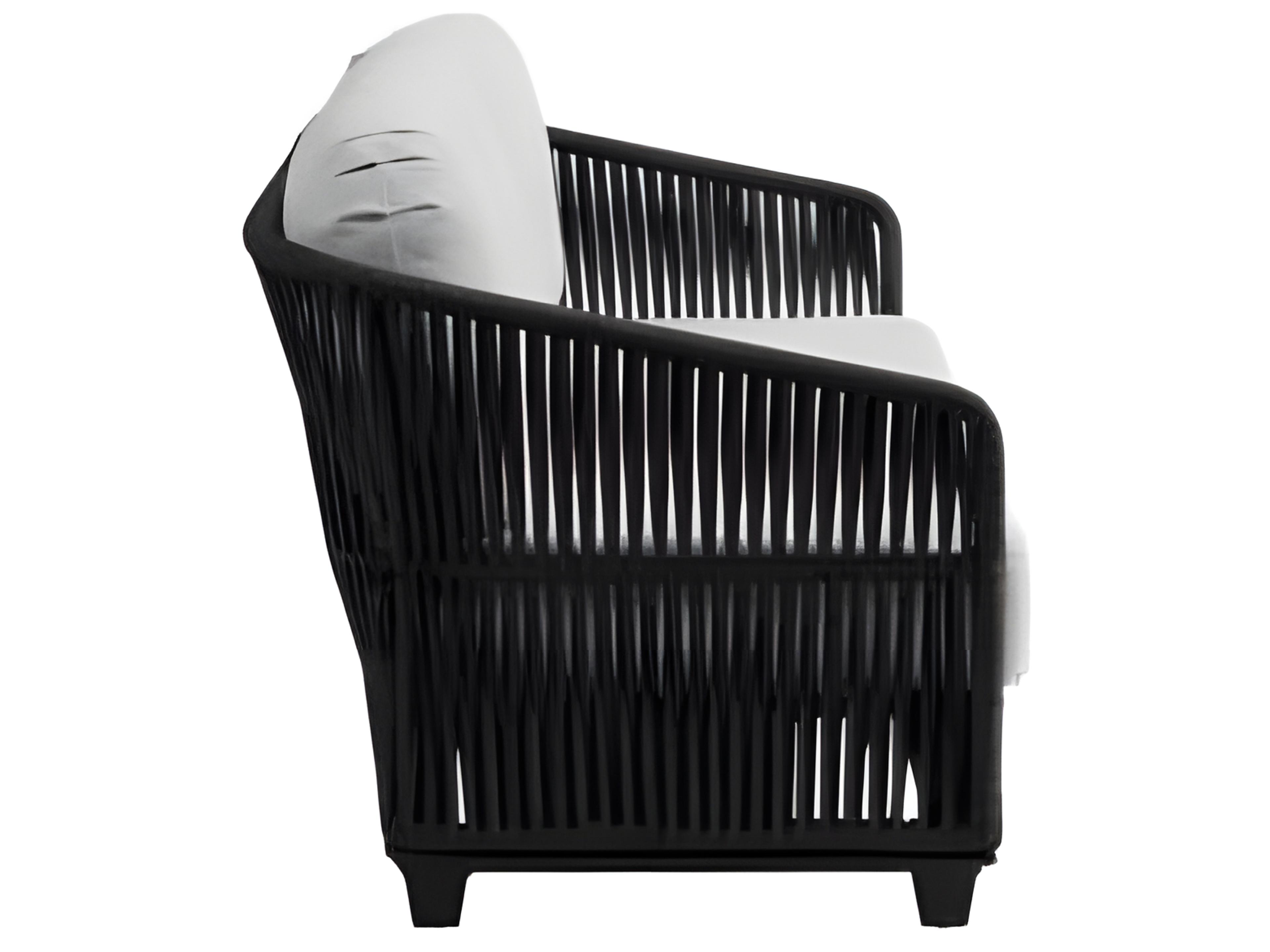 Ratana Gemelli Silver Diva Night Aluminum Cushion Sofa