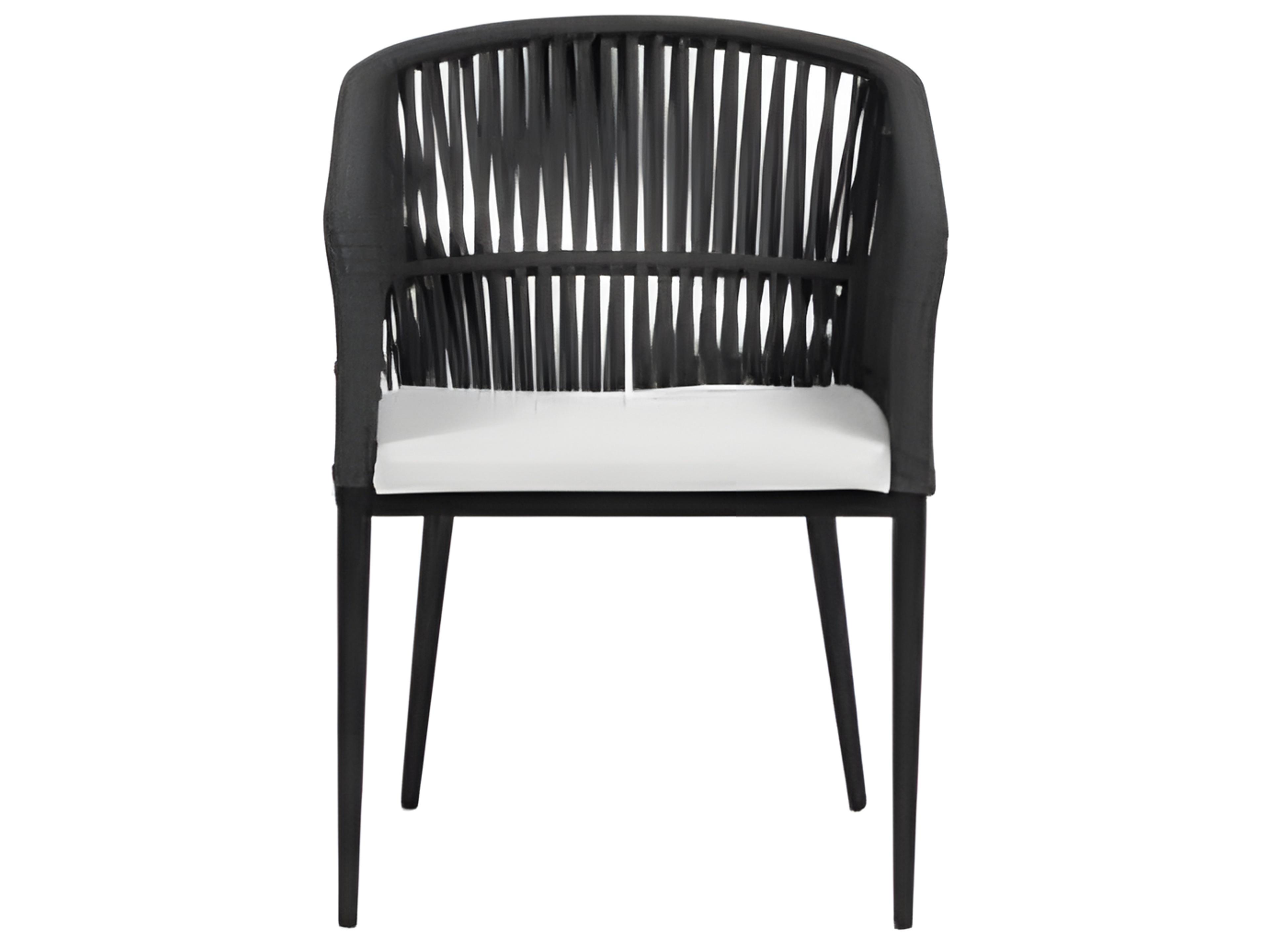 Ratana Gemelli Silver Diva Night Aluminum Cushion Dining Chair